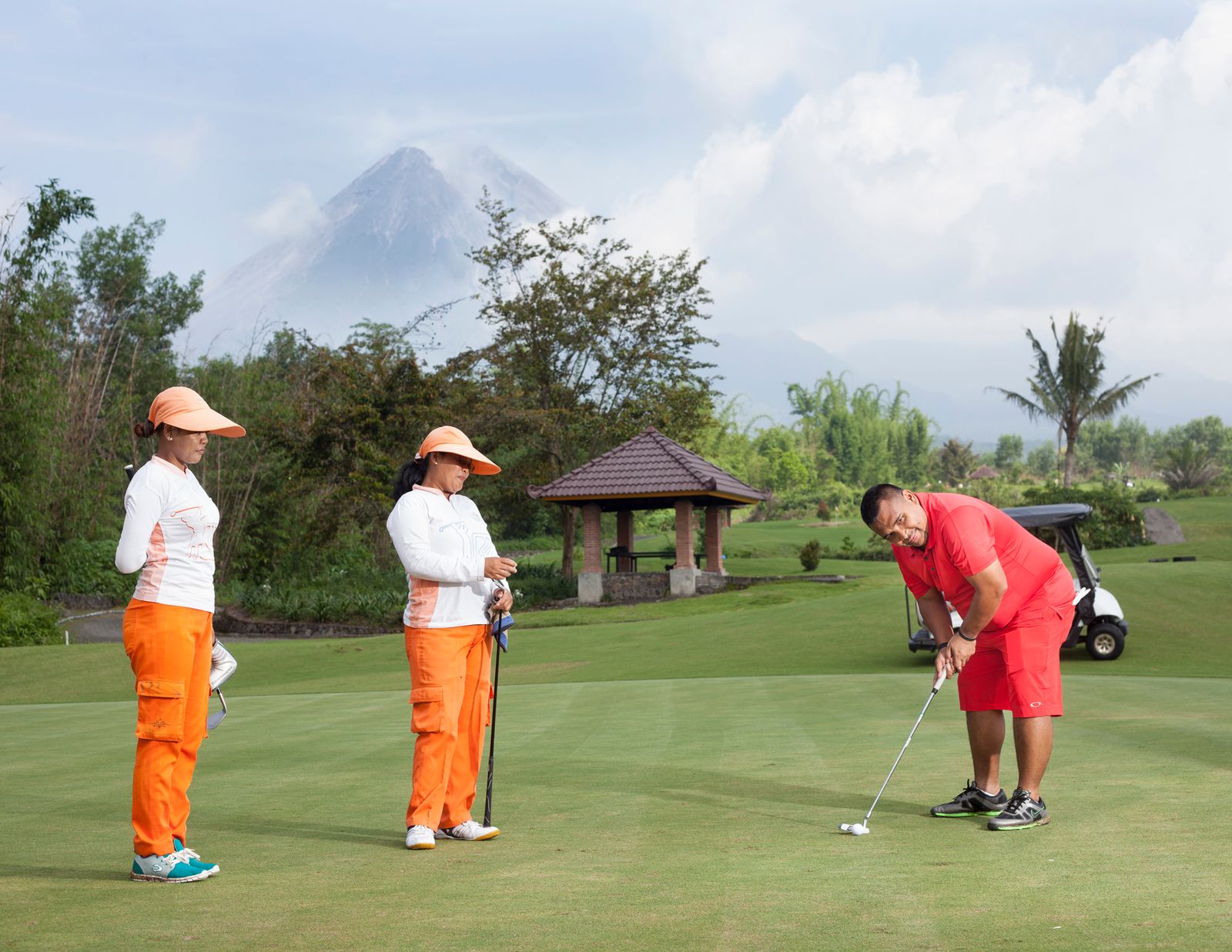 © Hahn Hartung - Golf course on Mount Merapi in Central Java.
