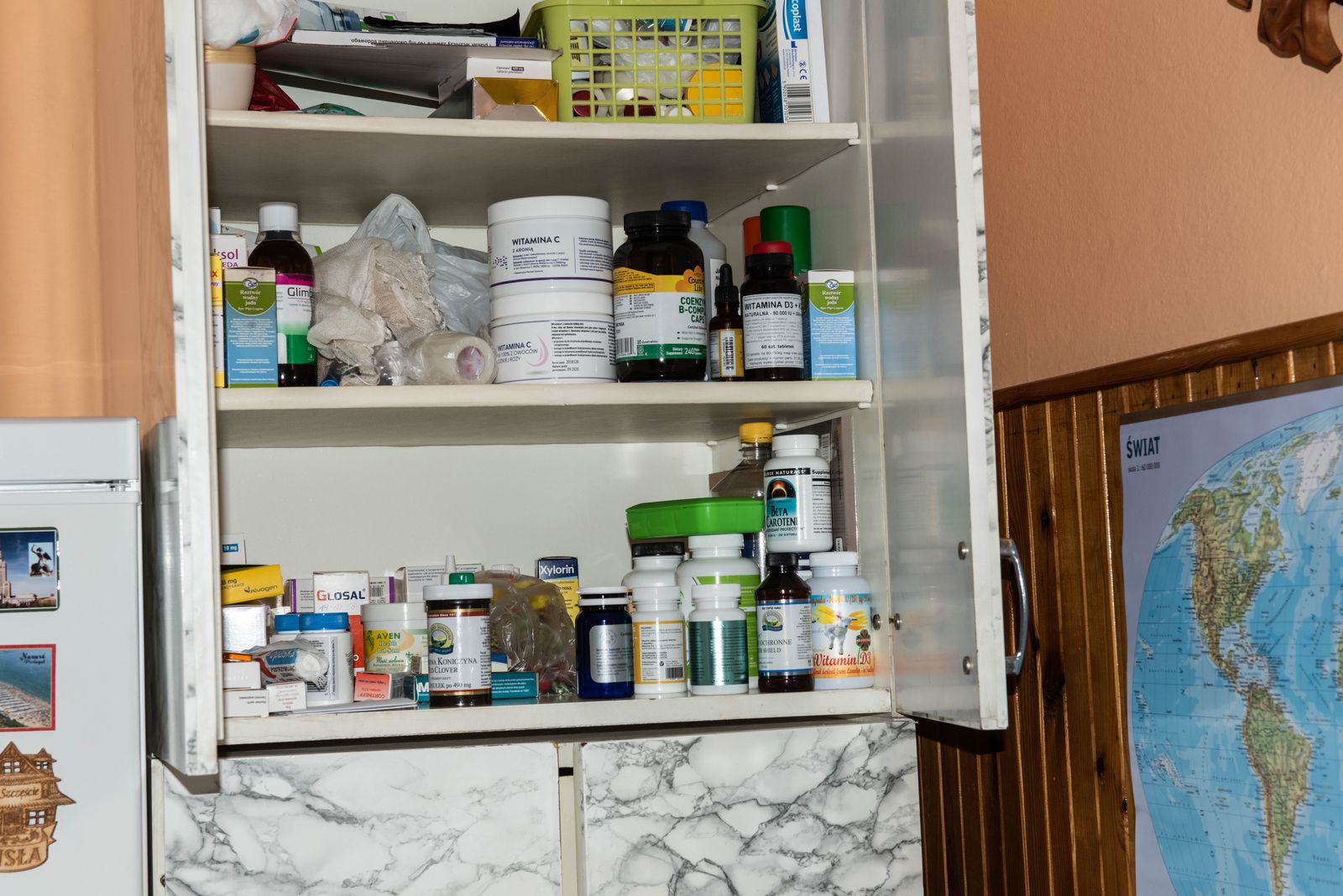 © Zula Rabikowska - There is a stereotype that Polish people are hypochondriacs. This is my grandad's cupboard.