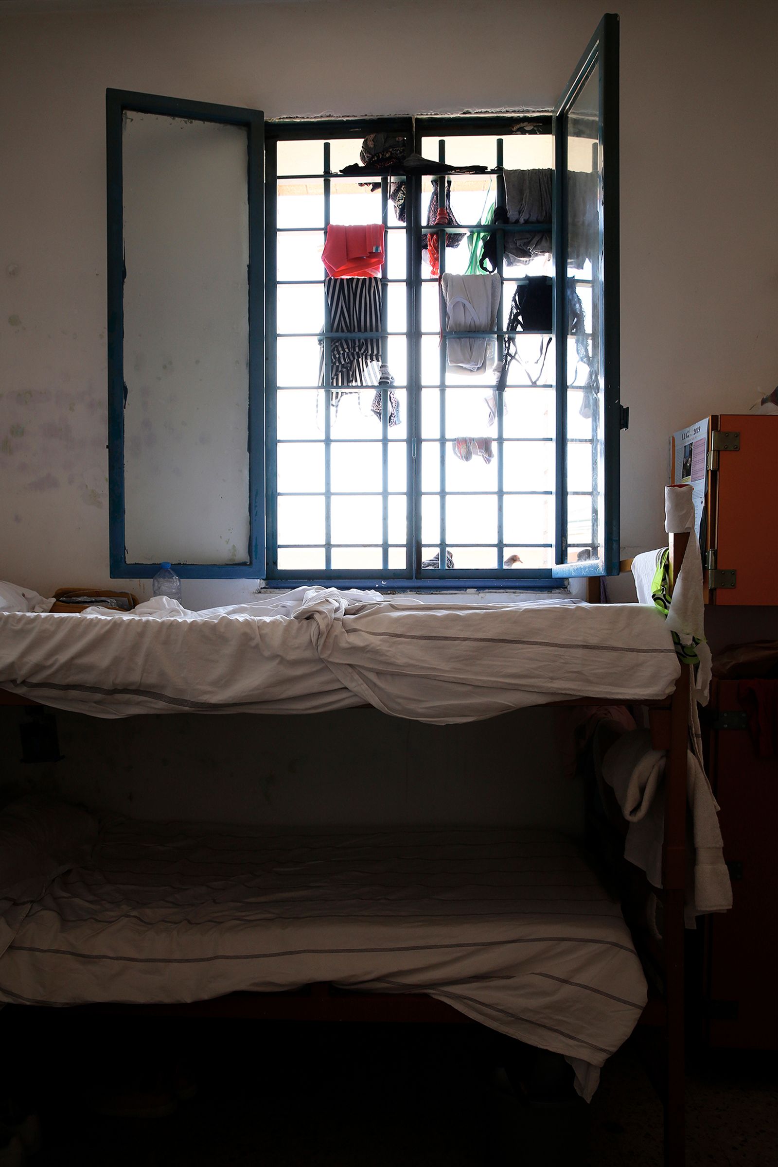 © Francesca Pompei - The corner of a cell in the Camerotti building of the women's section of Rome's Rebibbia prison.