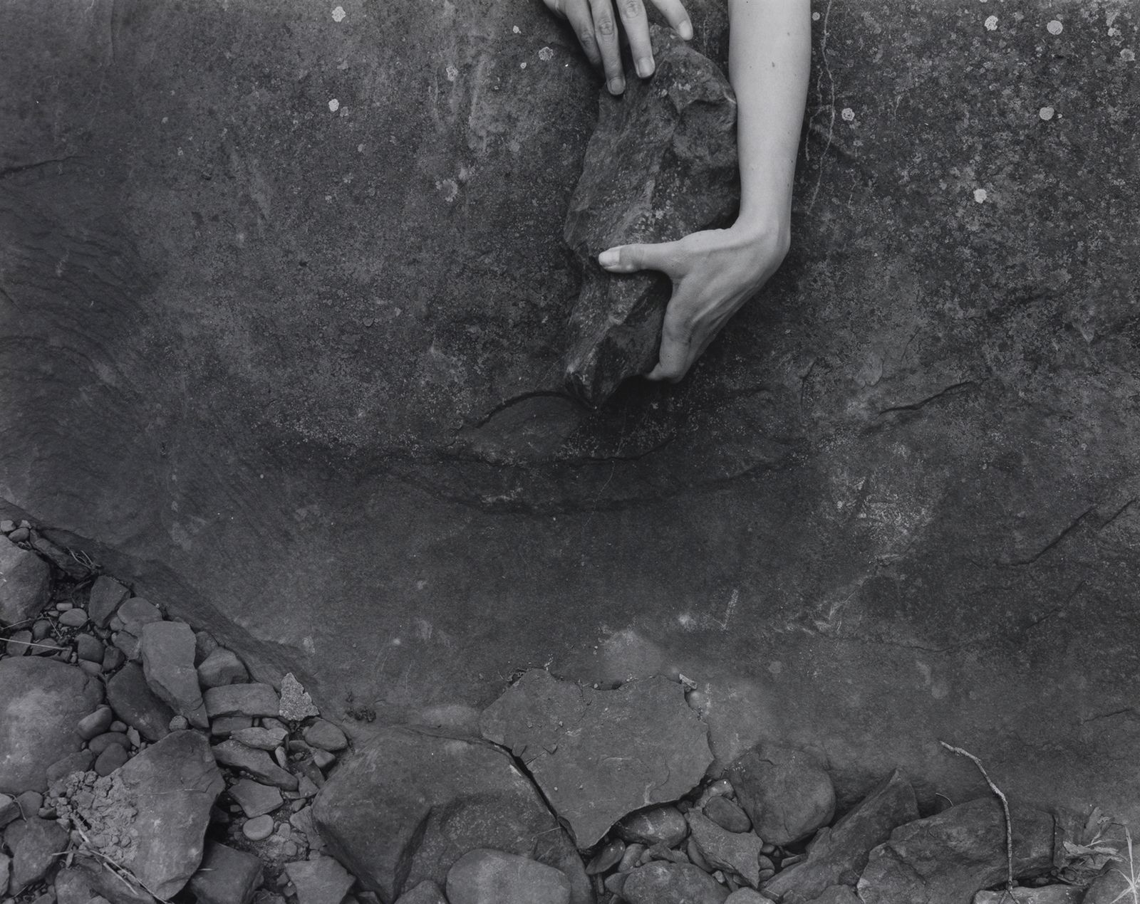 © Christine Elfman - Rock Formation, silver gelatin print, 30x40 inches (subject is printed life size)
