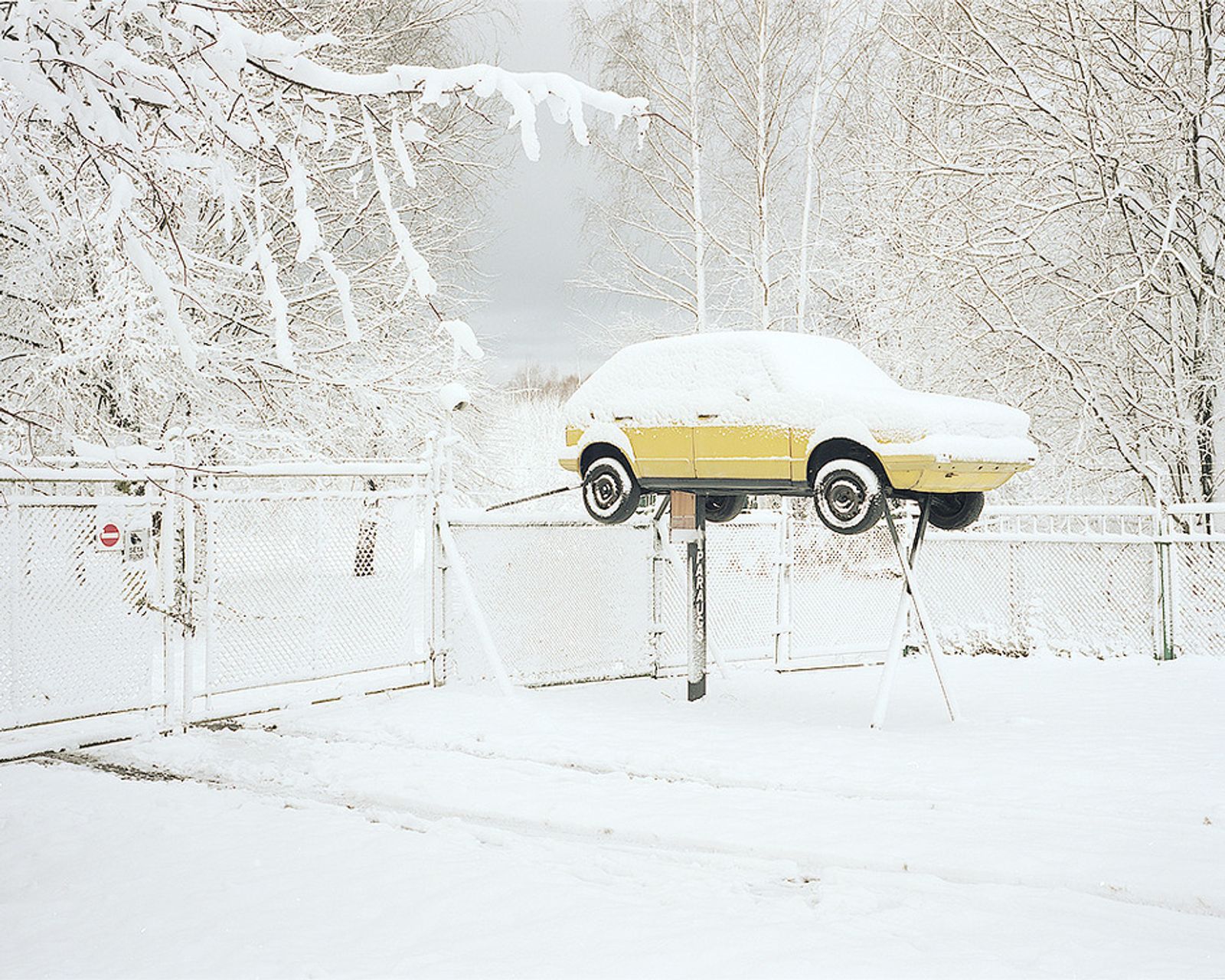 © Andrejs Strokins - Car repair advertisement in Volēri, 2013