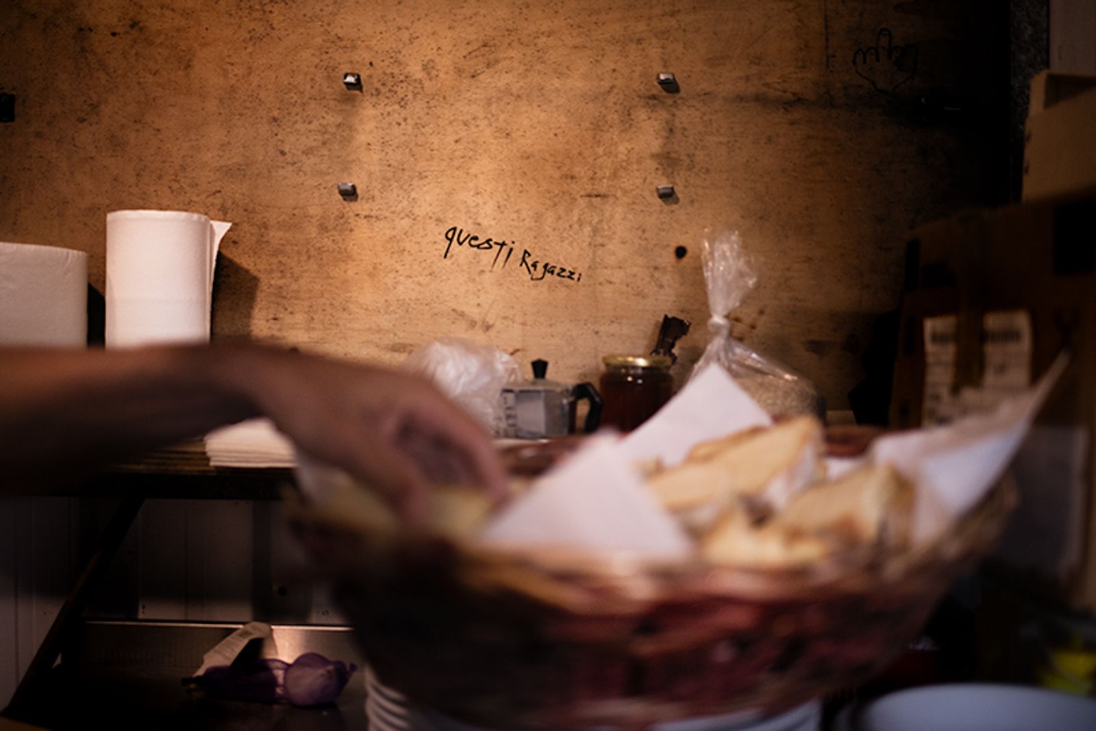 © Maria Giulia Trombini - "Thees guys", kitchen at Xr Home Base, Rome.