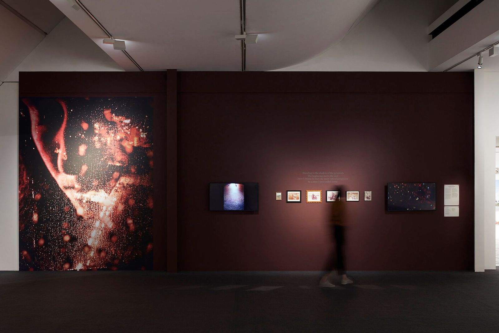 Installation view of Shadow Of The Pyramids and Beyond Here Is Nothing at PHOTO 2021 © Laura El-Tantawy