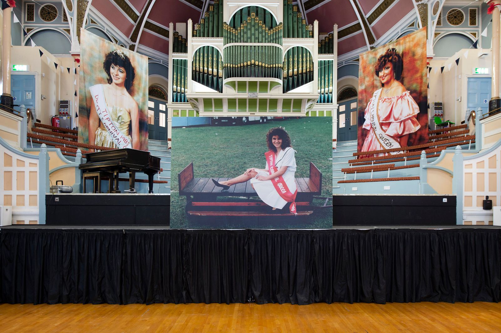 Installation view from the exhibition Carnival Queens © Erik Kessels
