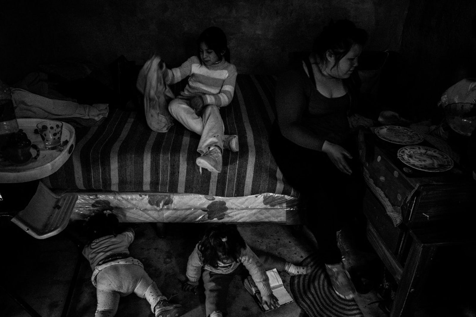 © Sarah Pabst - Stefi, Dai's halfsister Marianela, Maite and Mia at Daiana's old place in Monte Chingolo