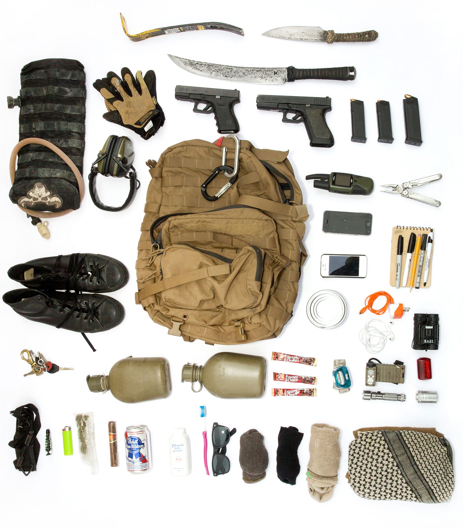© Allison Stewart - Image from the Bug Out Bag: The Commodification of American Fear photography project