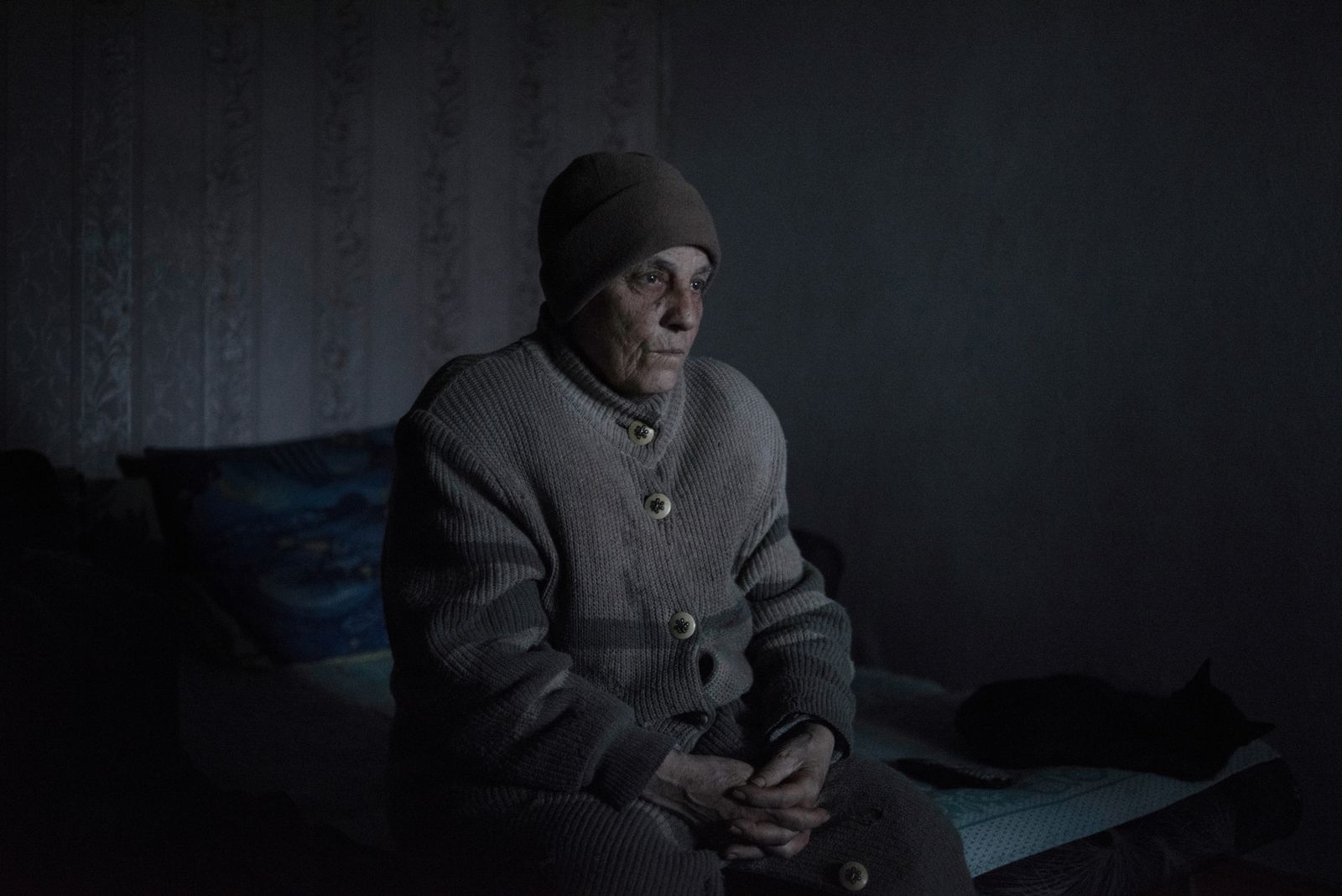 © Valery Melnikov - Zinaida Pavlova, 76 is the resident of the frontline village of Kominternovo of the Donetsk region , Ukraine