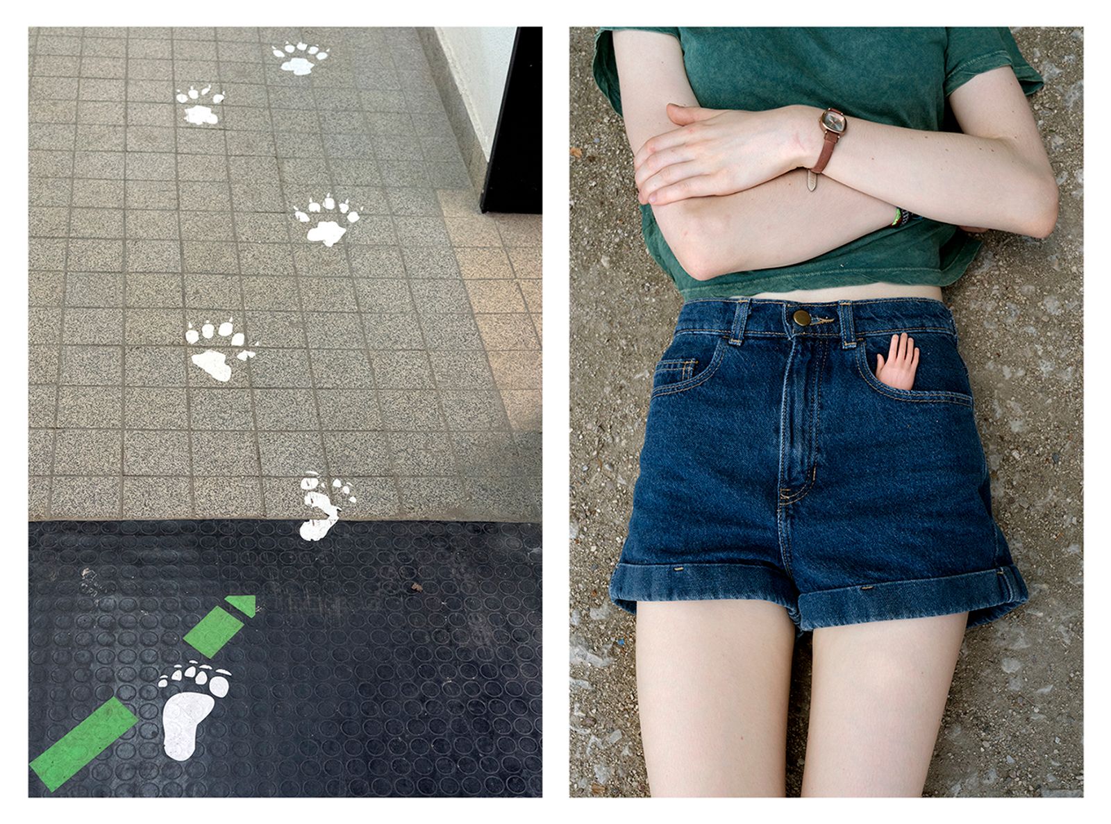 © Ute Behrend - Footprints and Paw prints & Little plastic hand