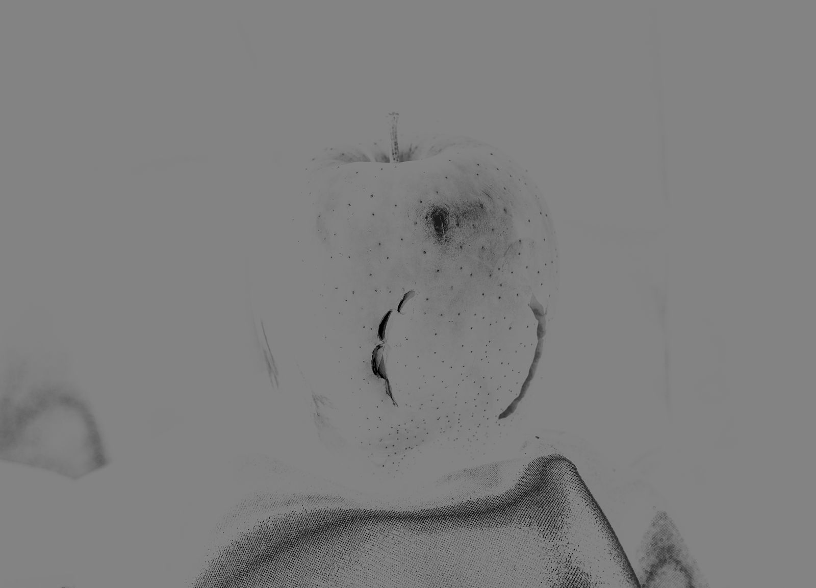 © Olga Fe - An apple with an imprint of Olga's teeth
