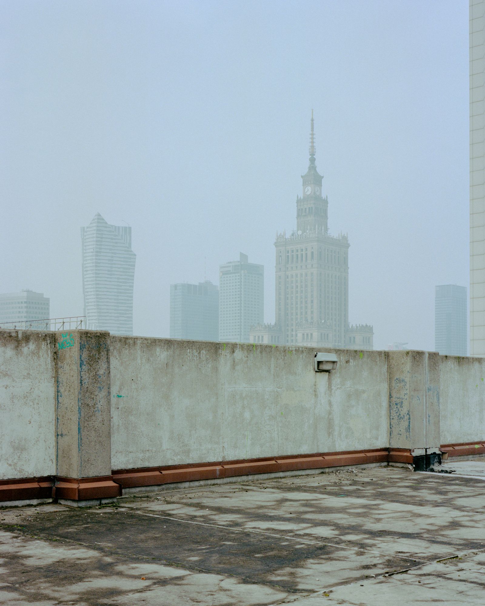 © Jacek Fota - View of the Palace of Culture from the car park roof on Nowogrodzka Street.
