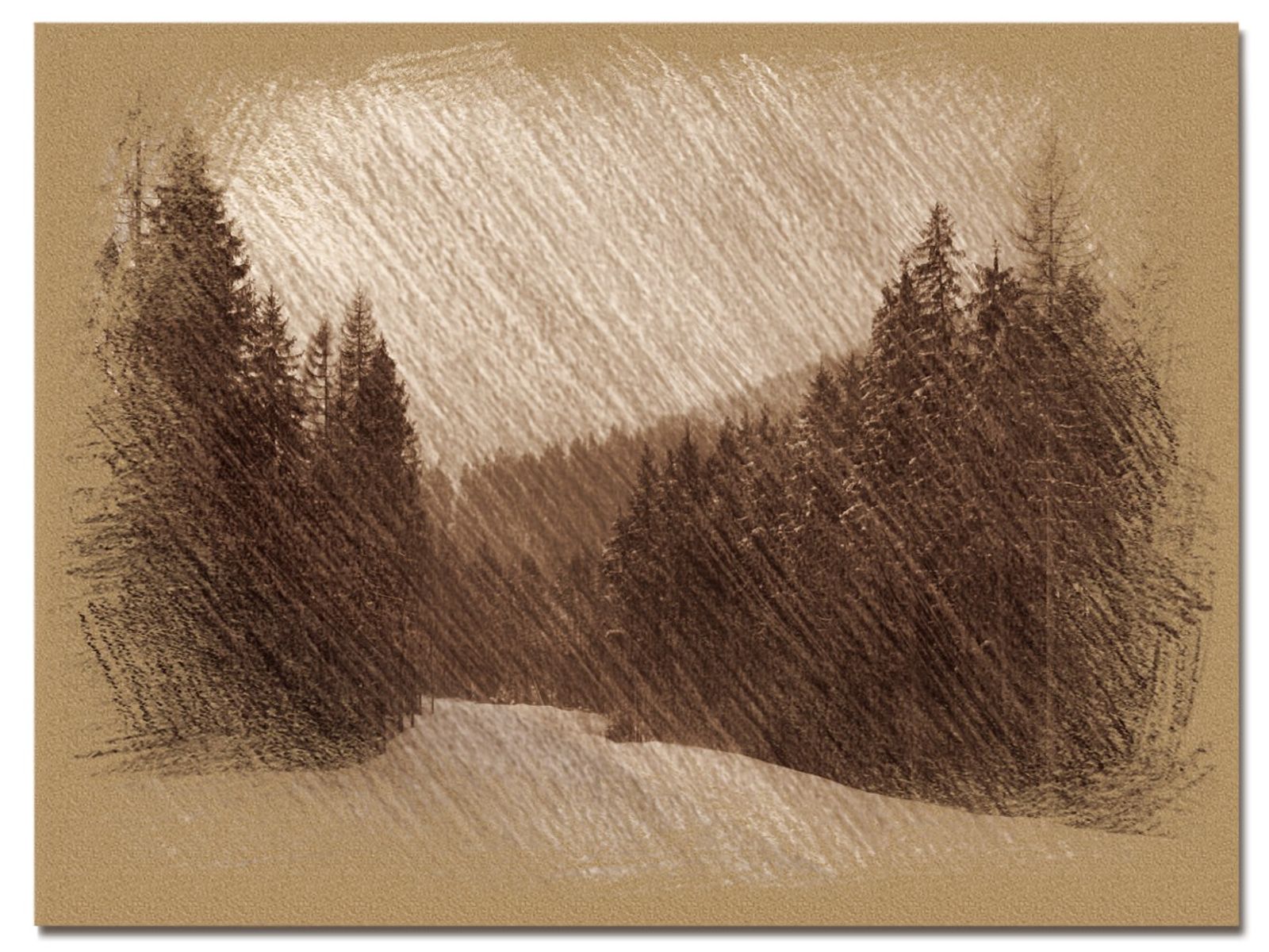 © Andrei  Kolyaskin - Image from the Bukovel  in  trois  coleur  drawing  2 photography project