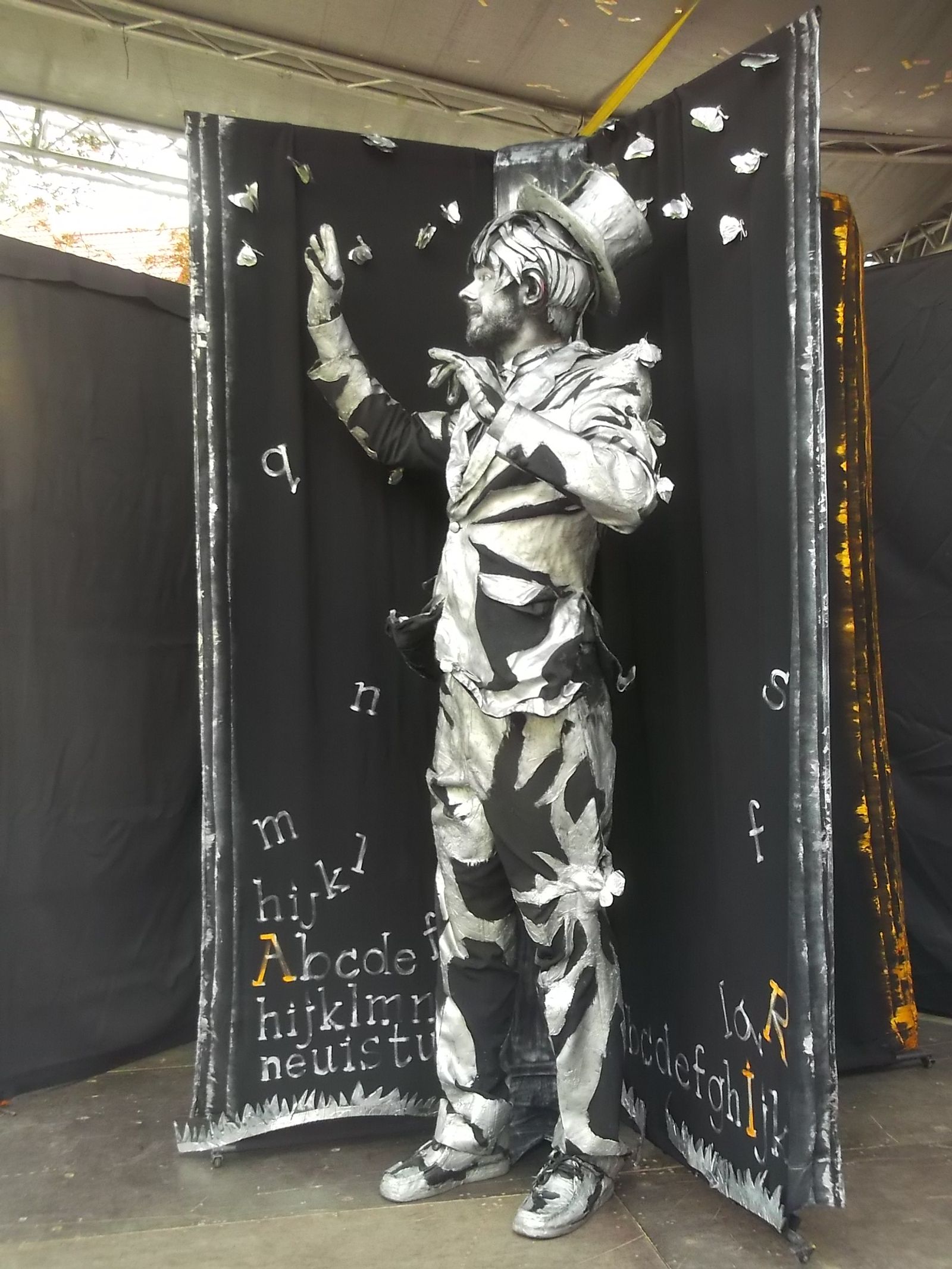 © Andrei  Kolyaskin - Living  sculptures  show  on  the  central  part  of  Ivano - Frankivsk  City , Ukraine .