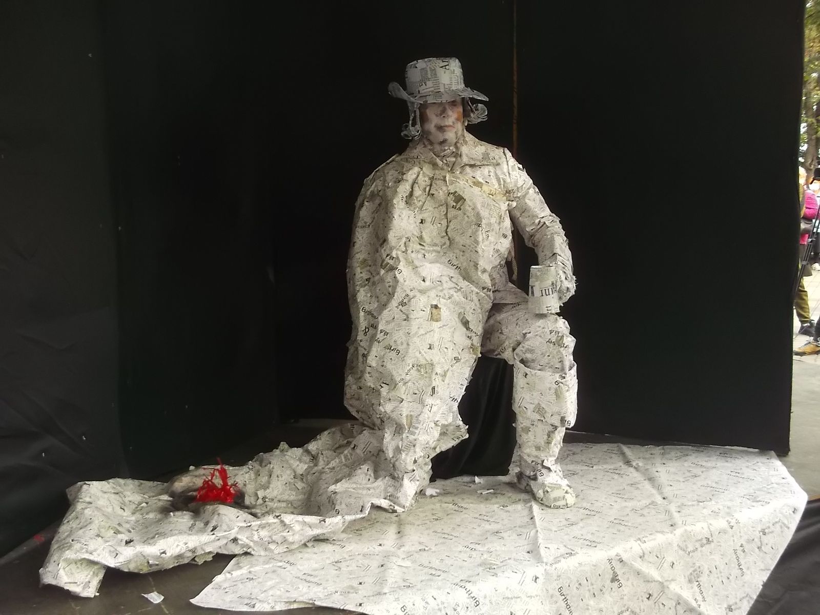 © Andrei  Kolyaskin - Living  sculptures  show  on  the  central  part  of  Ivano - Frankivsk  City , Ukraine .
