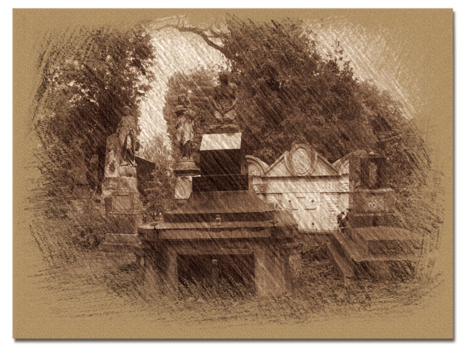 © Andrei  Kolyaskin - On  the  Lychakivske  cemetery  of  Lviv  City , Ukraine .