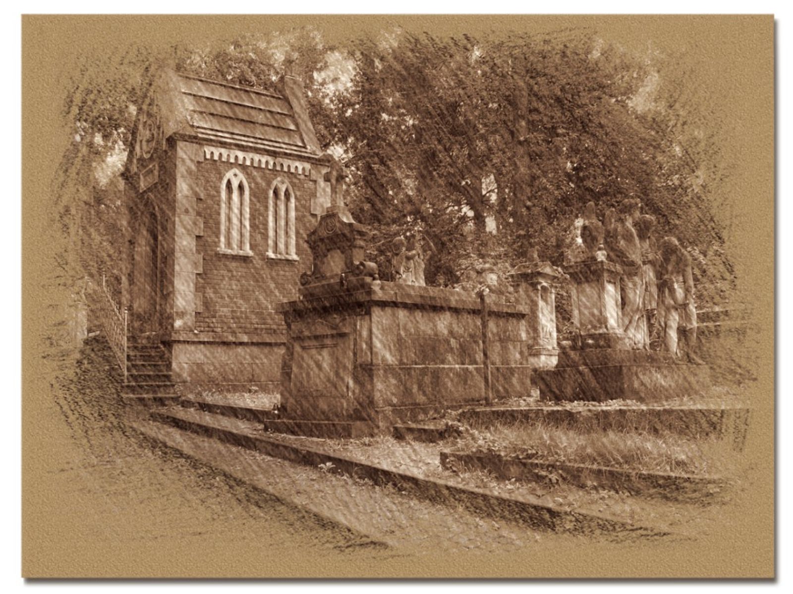© Andrei  Kolyaskin - On  the  Lychakivske  cemetery  of  Lviv  City , Ukraine .