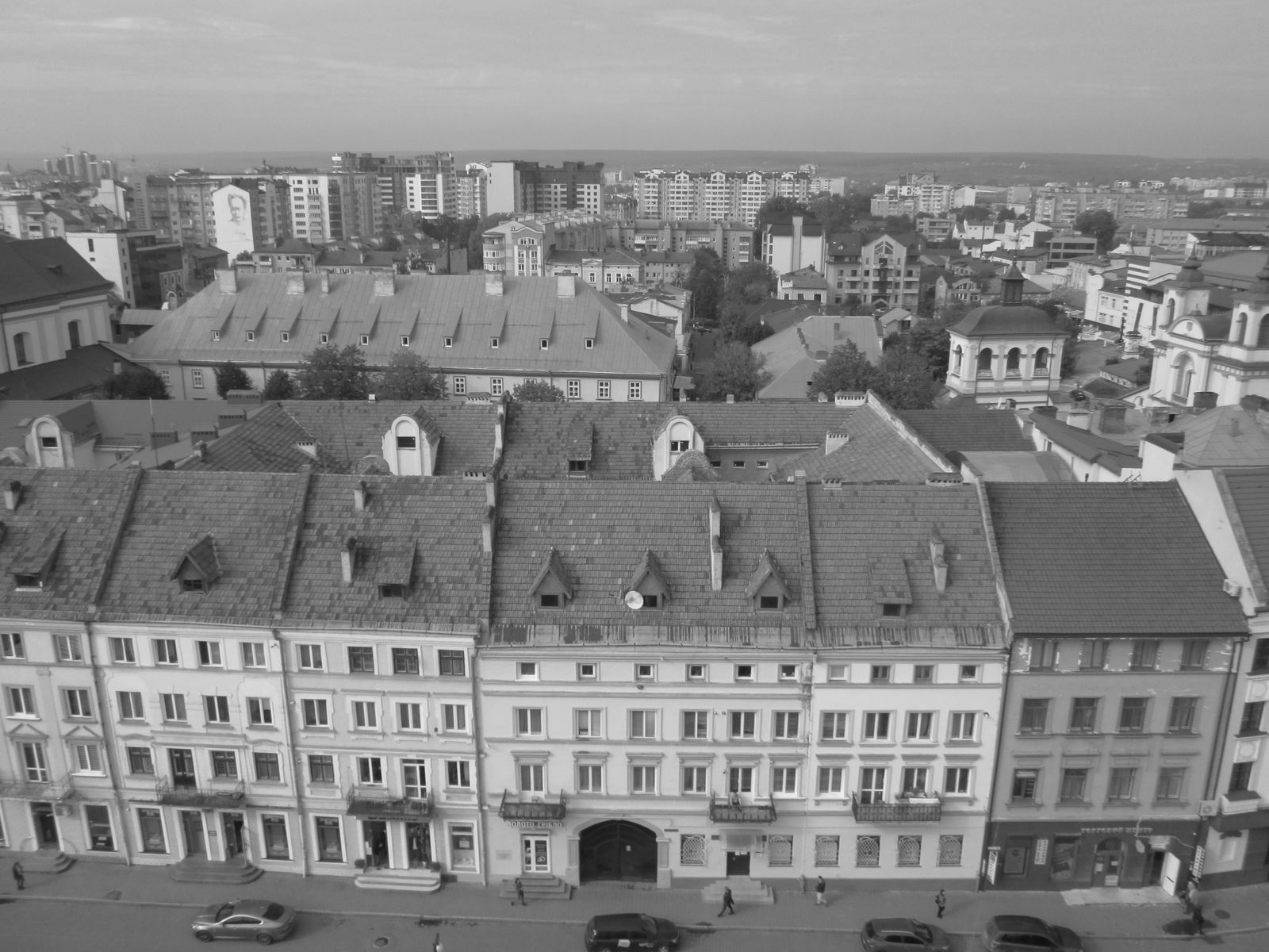 © Andrei  Kolyaskin - Panorama  of  ukrainian  Ivano - Frankivsk  City  from  observation  desk  of  City  Hall .