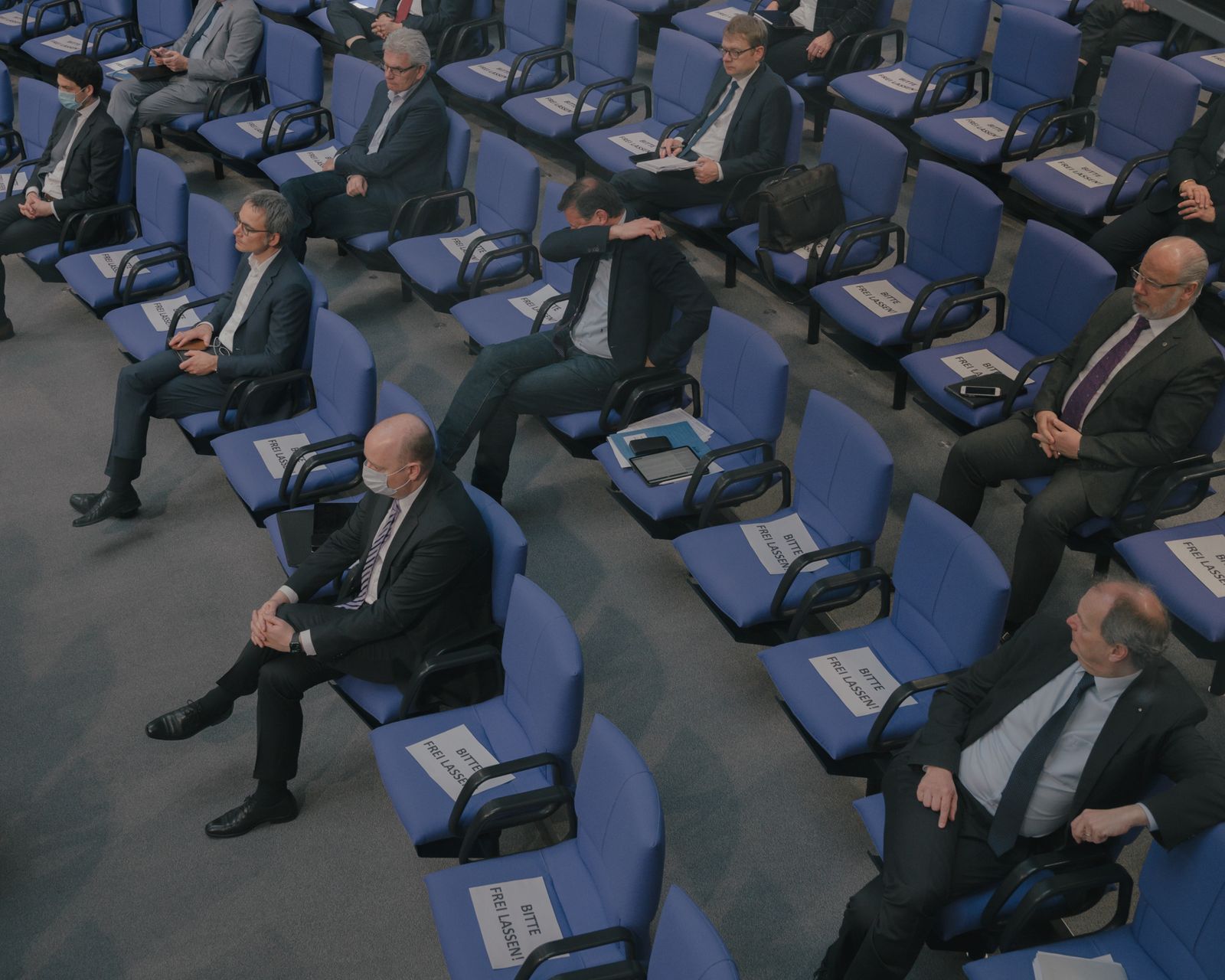 © Ingmar Björn Nolting - Members of the German Bundestag, Berlin, April 23, 2020.