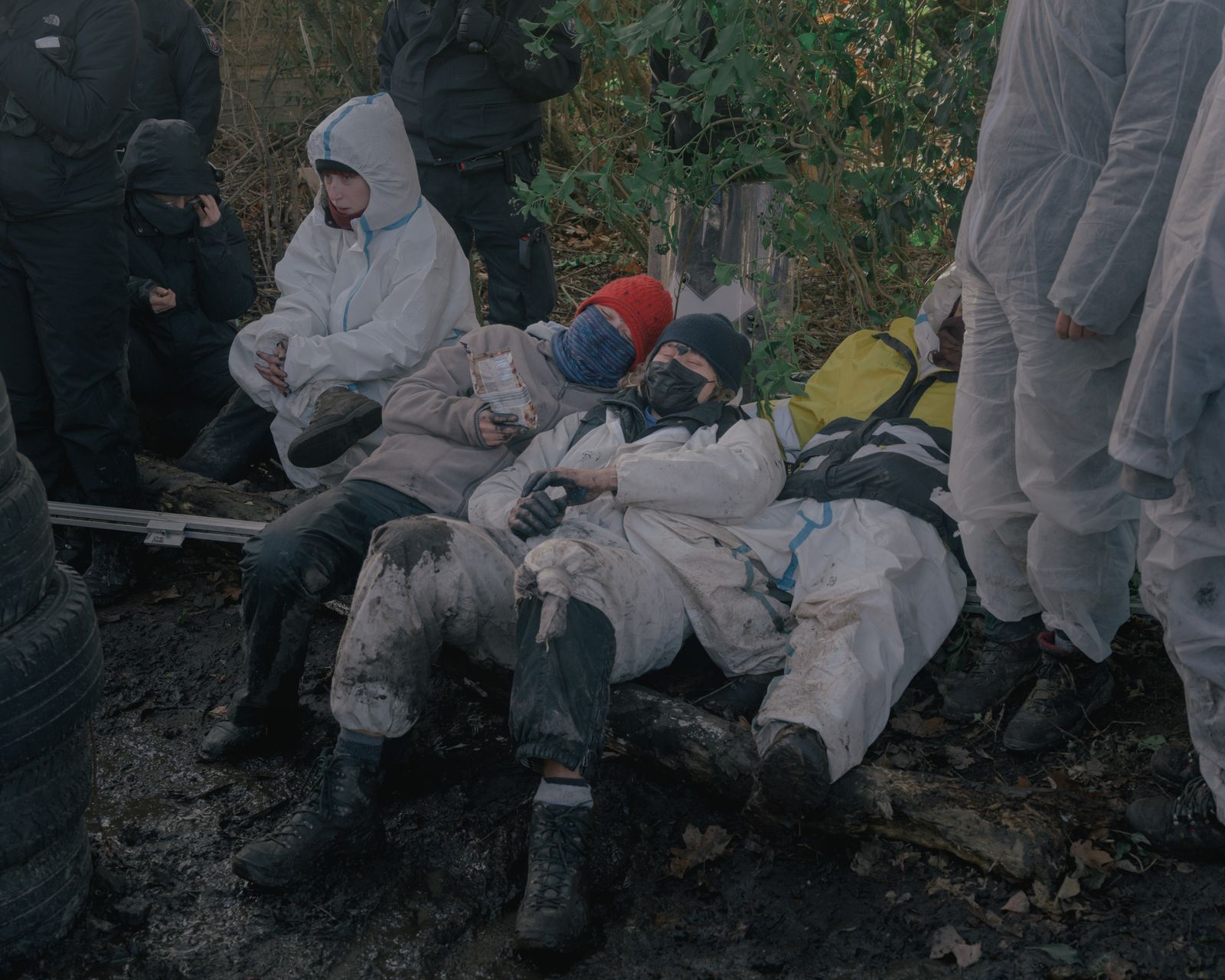 © Ingmar Björn Nolting - Activists are detained by police on the first day of the eviction of Lützerath, Germany on January 11, 2023.