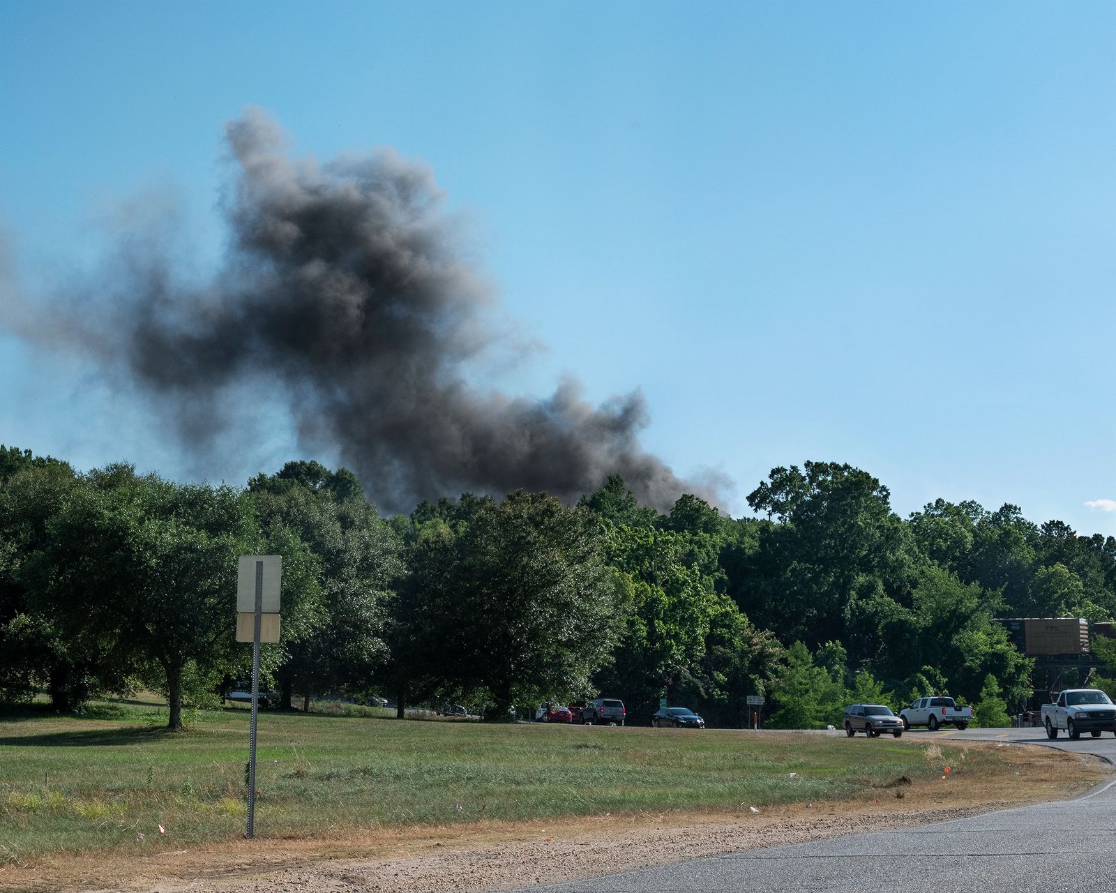 © Allison Grant - A Chemical Fire Burns, 800 Feet Downwind From My Children's School