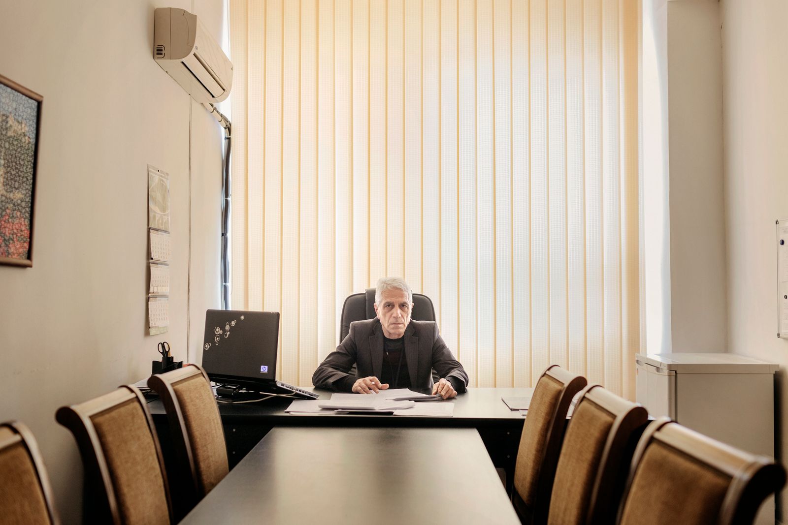 © Stefano Morelli - Metsamor, Armenia Chief engineer Ashot Ordubekyan is seen in his office inside the nuclear plant.