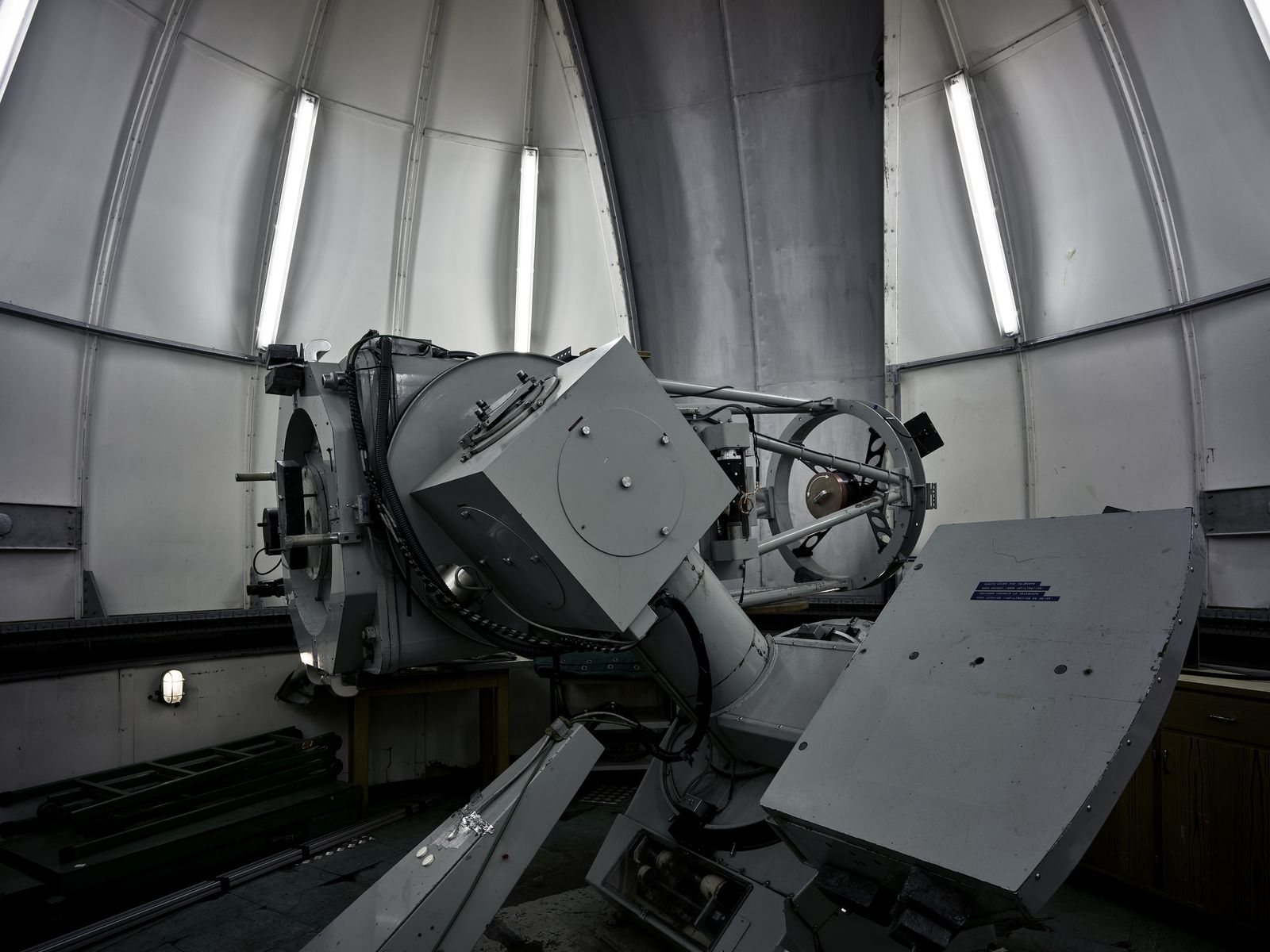 © Kostas Maros - sphinx observatory seen from inside, uncovered at Jungfrau Joch research station.
