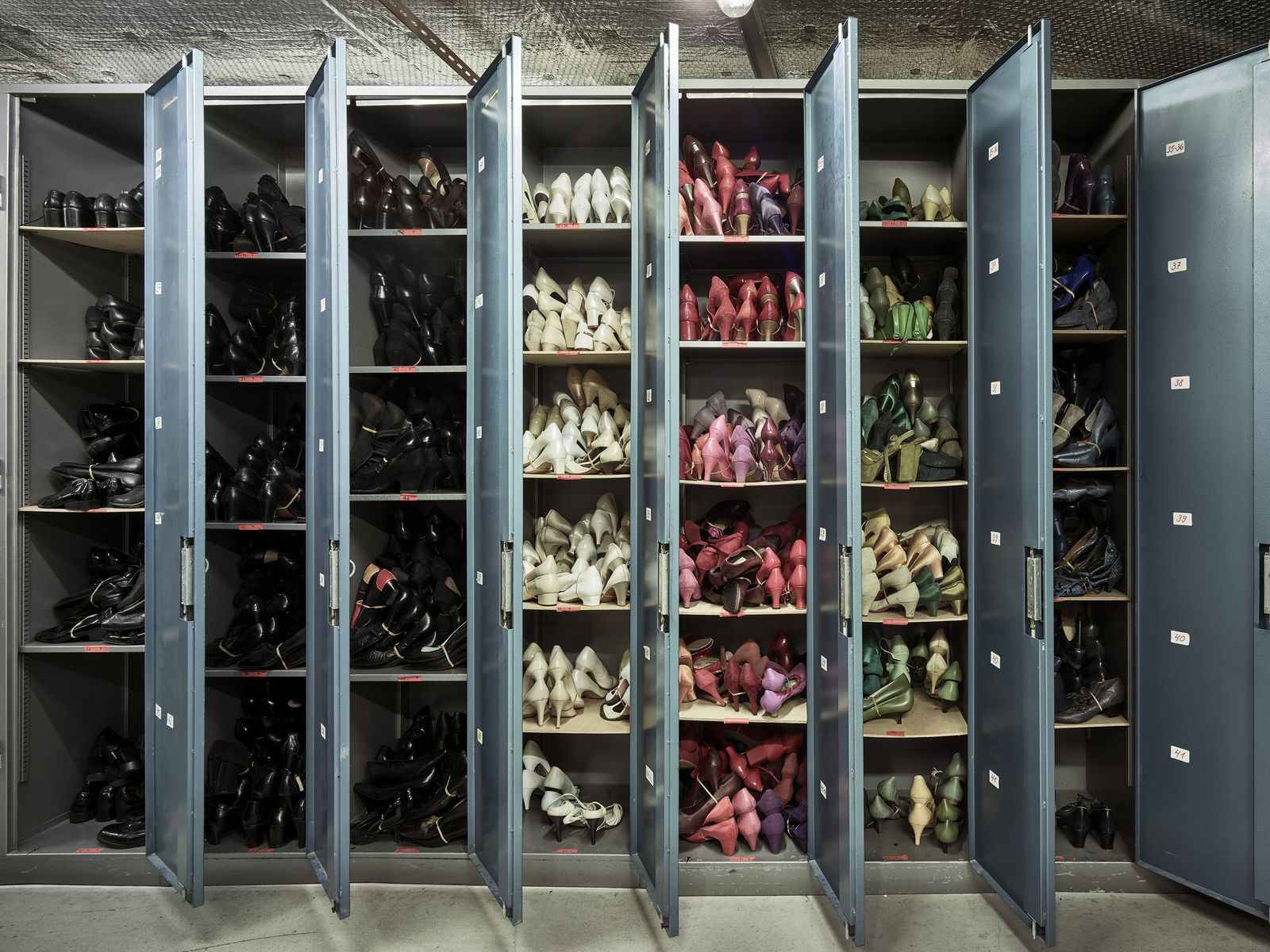 © Kostas Maros - the shoe wardrobe in the backdrops of the opera Zürich.