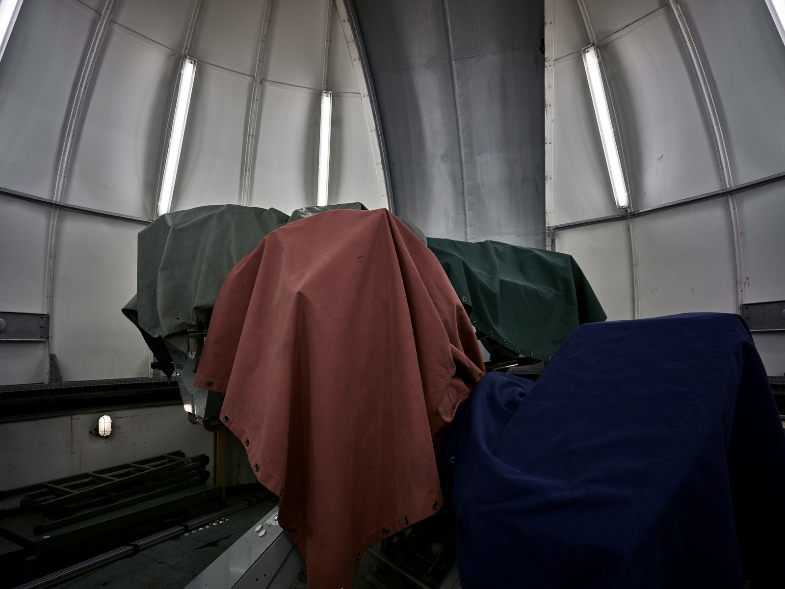 © Kostas Maros - sphinx observatory seen from inside and covered at Jungfrau Joch research station.