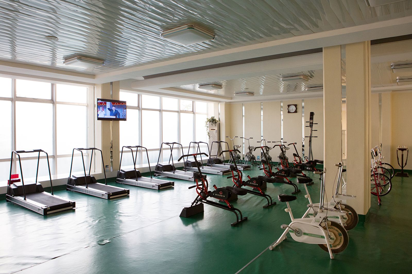 © Filippo Venturi - Fitness hall inside the Beauty Center “Ryu Gyong”, in Pyongyang.
