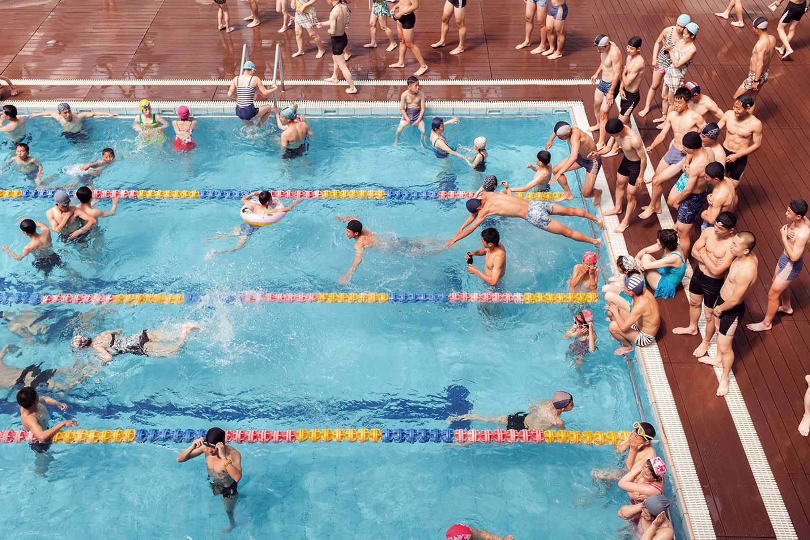 © Filippo Venturi - Koreans in "Munsu" aquatic park, in Pyongyang.