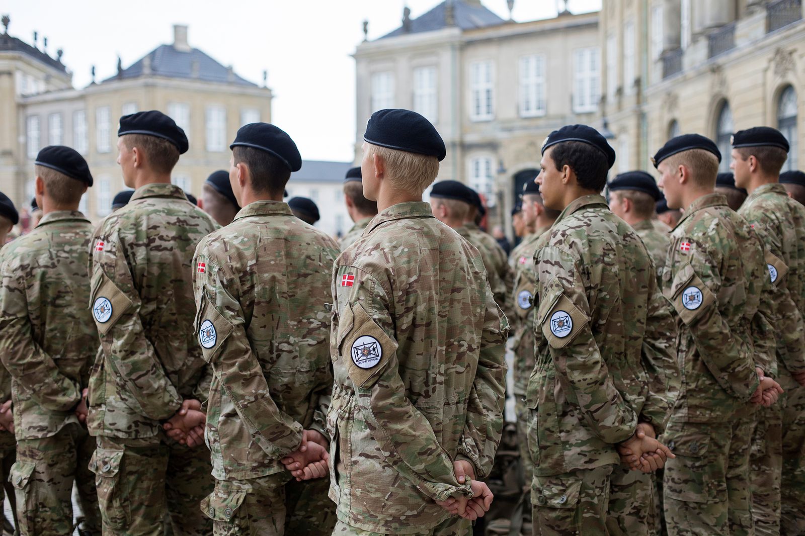 © Filippo Venturi - Troops in formation near the Amaliemborg Royal Palace. Copenhagen, June 7, 2019.