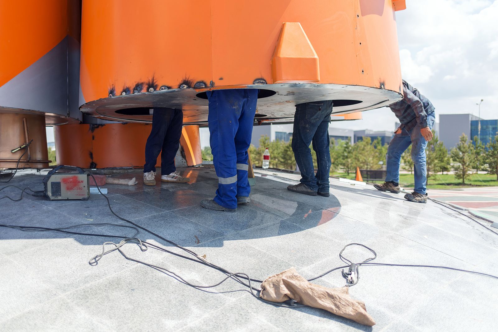 © Filippo Venturi - Workers at the National Space Centre, Astana.