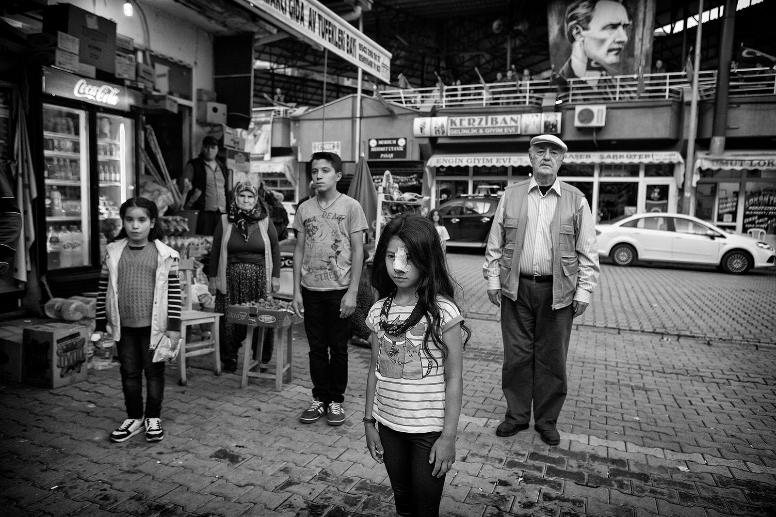 © Jalal Shams Azaran - People stand during the national anthem in Saimbeyli, Adana, Turkey.
