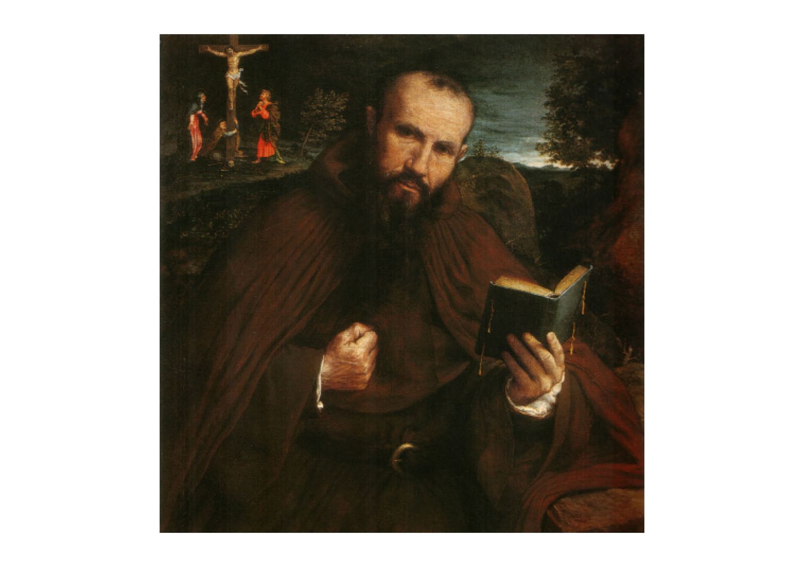 © Francesca Seravalle - The fist as penitential act. Brother Gregorio Belo of Vicenza by Lorenzo Lotto, 1547. Public Domain