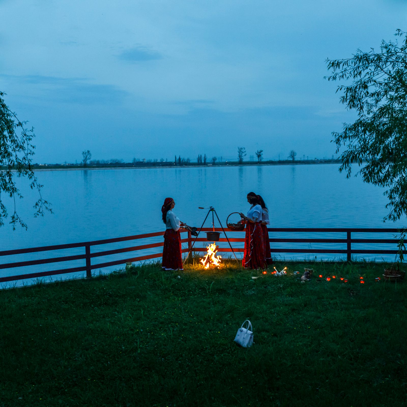 © Johanna Maria Fritz - Ana, Larissa, and Cassandra during a love ritual at Lake Cernica. Cernica, Romania, 2019.