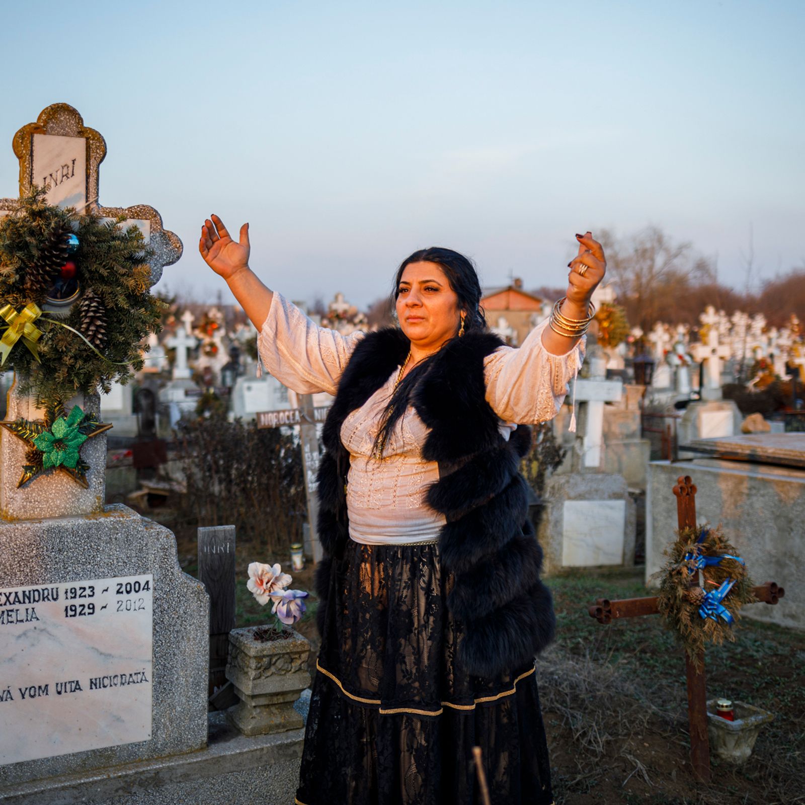 © Johanna Maria Fritz - Mihaela at the graveyard where her mother is buried. Chitila, Romania, 2020.