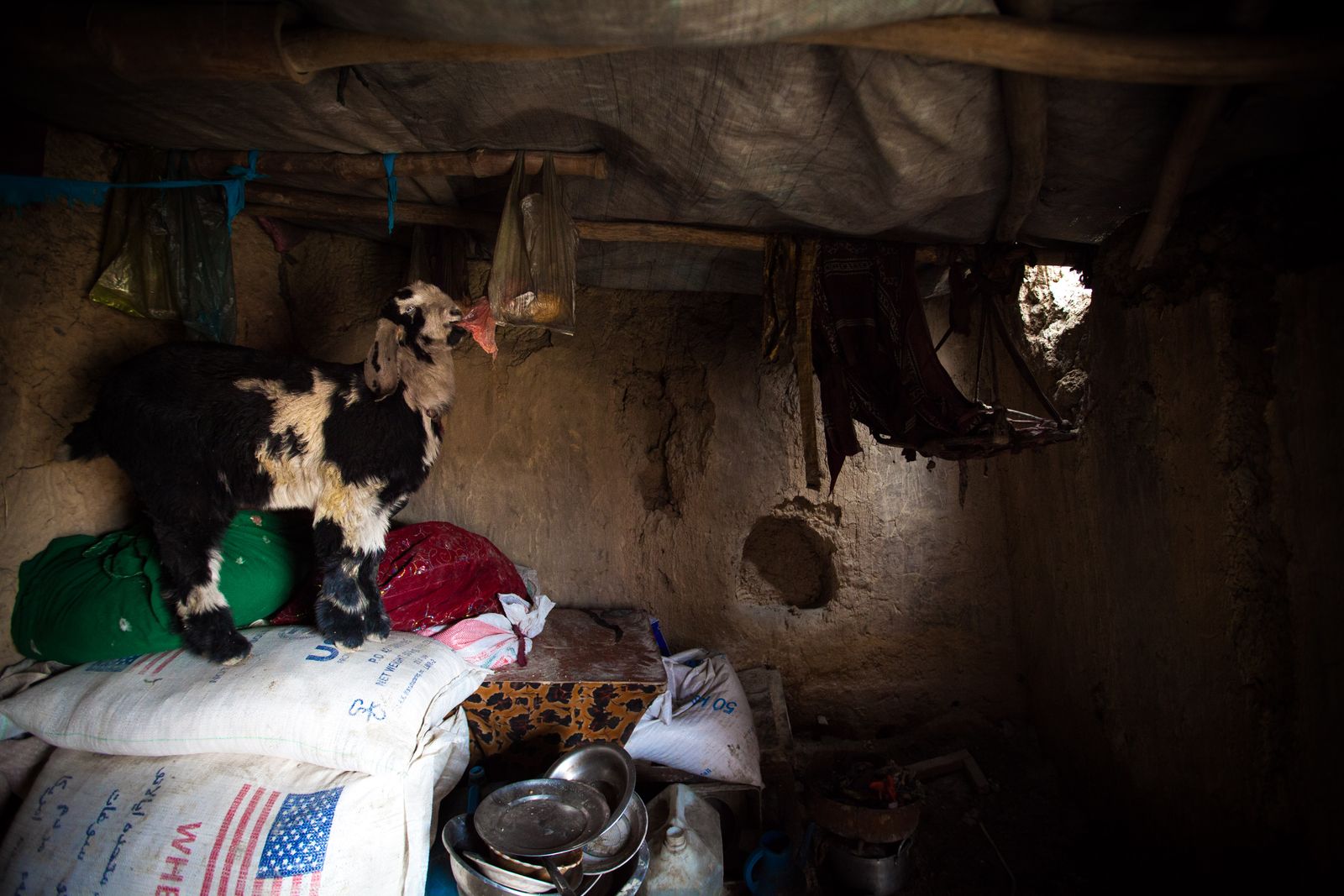 © Shai Chishty - Space in the camp is limited with no access to electricity, sewage system nor running water.