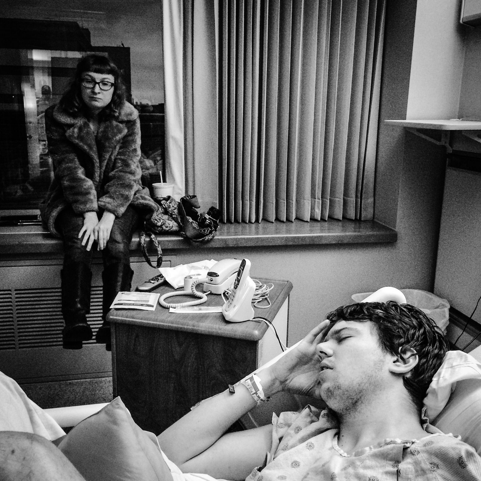 © Jason Houge - Kayla and I visiting Justin at the hospital two days after he was hit by a car. Green Bay, WI 2015