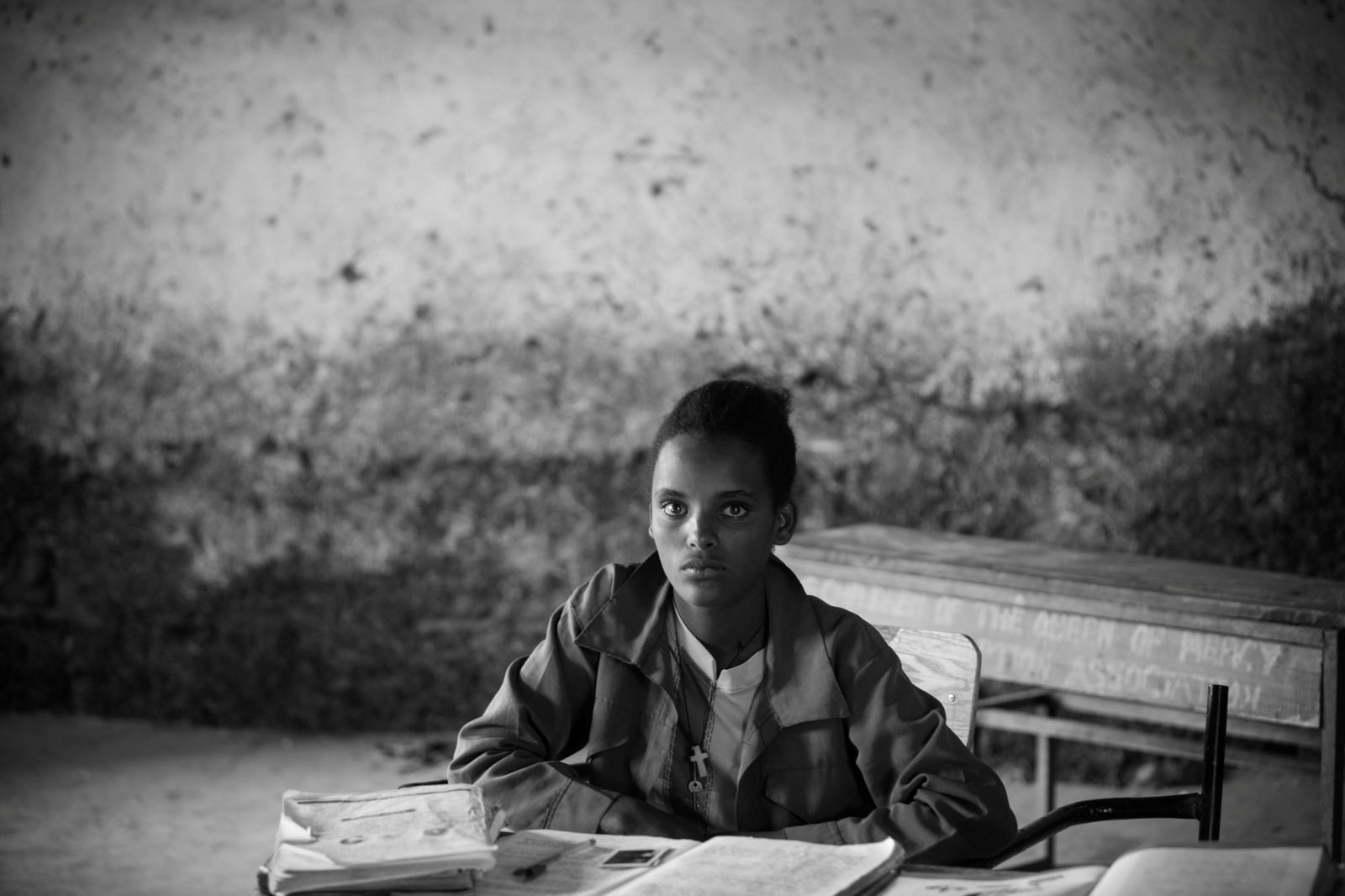 © Nathalie Bertrams - Hearing disabled girl in a special needs class in Debre Tabor, Ethiopia.
