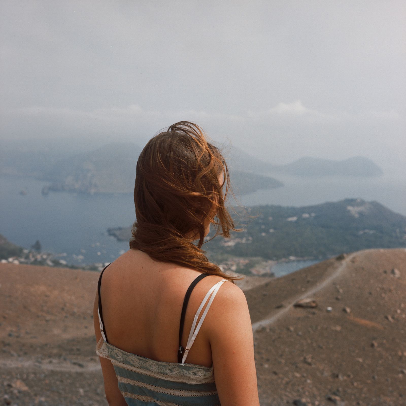 © Giulia Frigieri - Juno (21 yo) who spent her childhood on those islands, visits Volcano again after a few years of absence. June 2023.