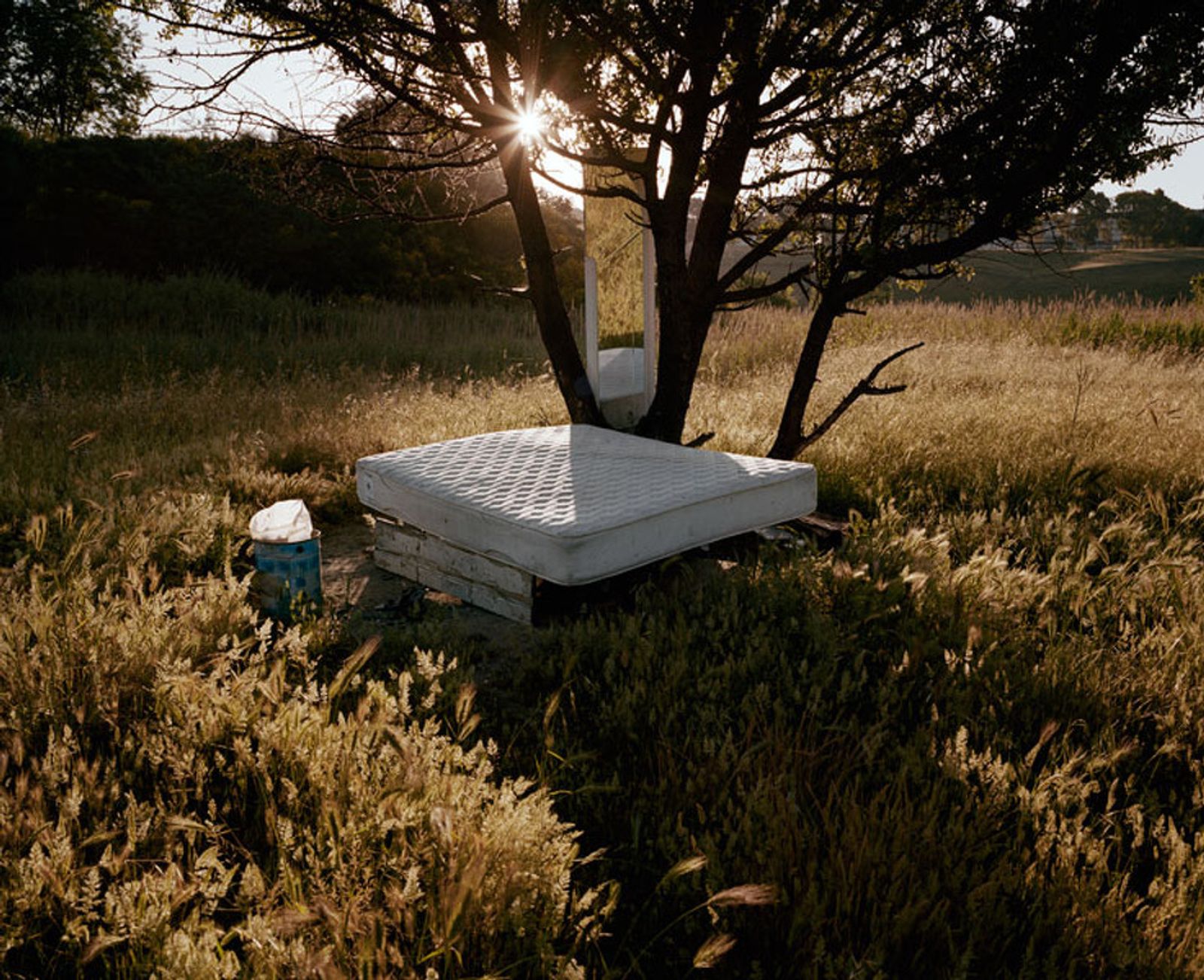 © Paolo Patrizi - An open-air room used by sex workers in a field on the outskirts of the city, Rome,Italy