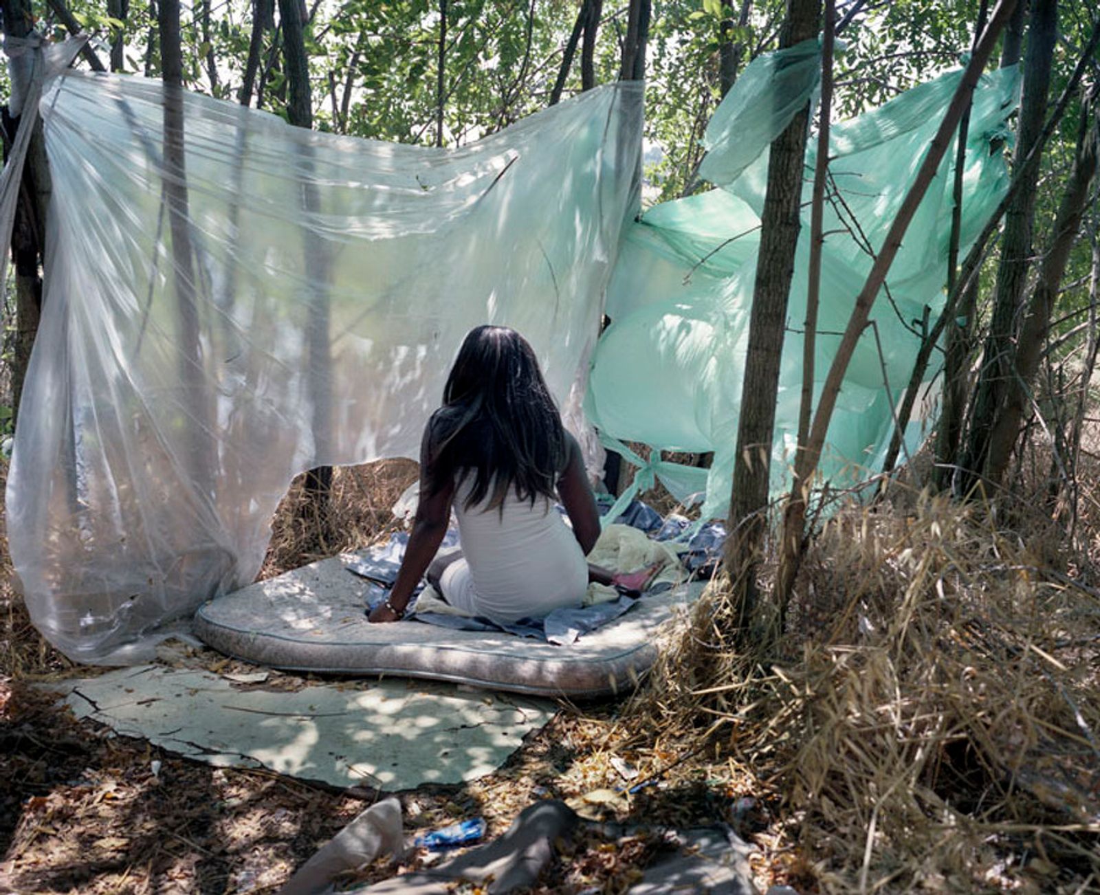 © Paolo Patrizi - Deborah, a sex worker, on her makeshift bed, Rome, Italy