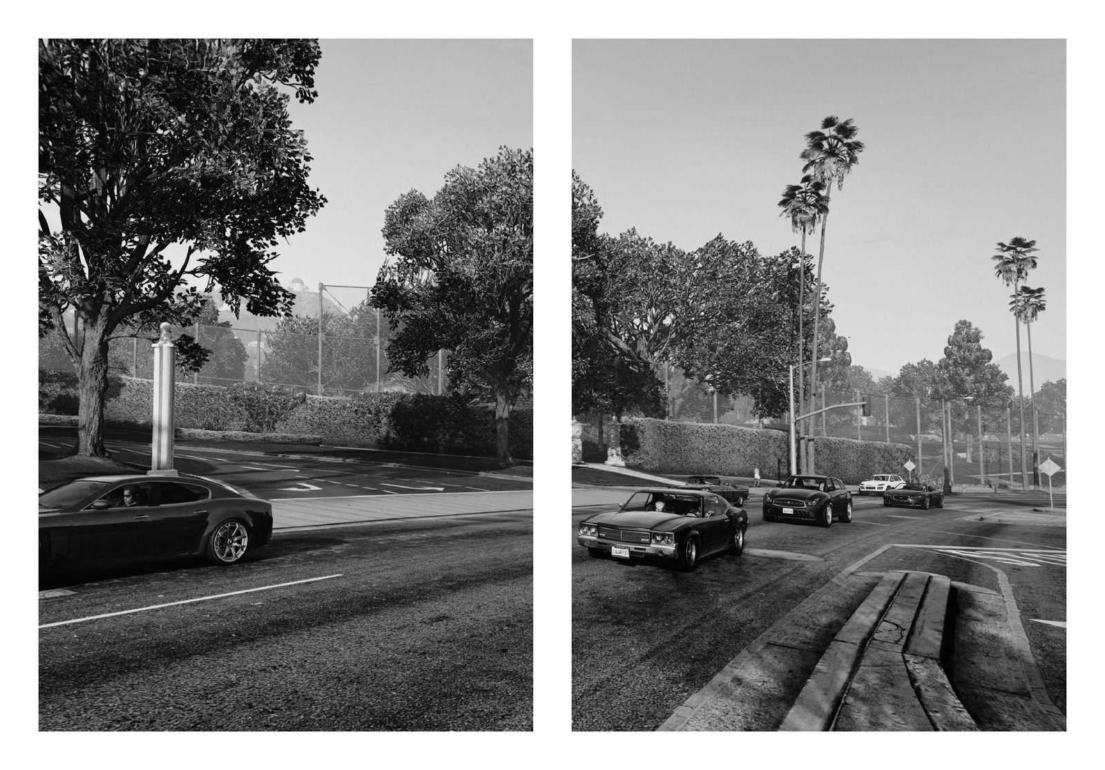 © Leonardo Magrelli - View of the Griffith Observatory from Los Feliz Blvd, Los Feliz, Los Angeles County, California