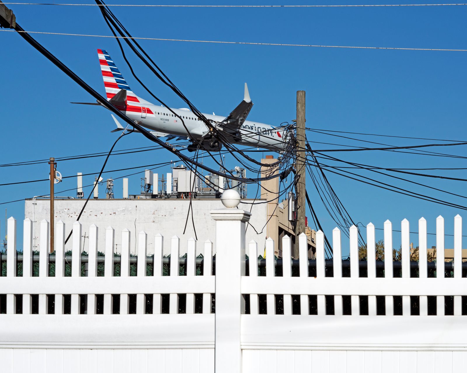 © David Rothenberg - Wires and Fence (Miami Intl to LaGuardia)