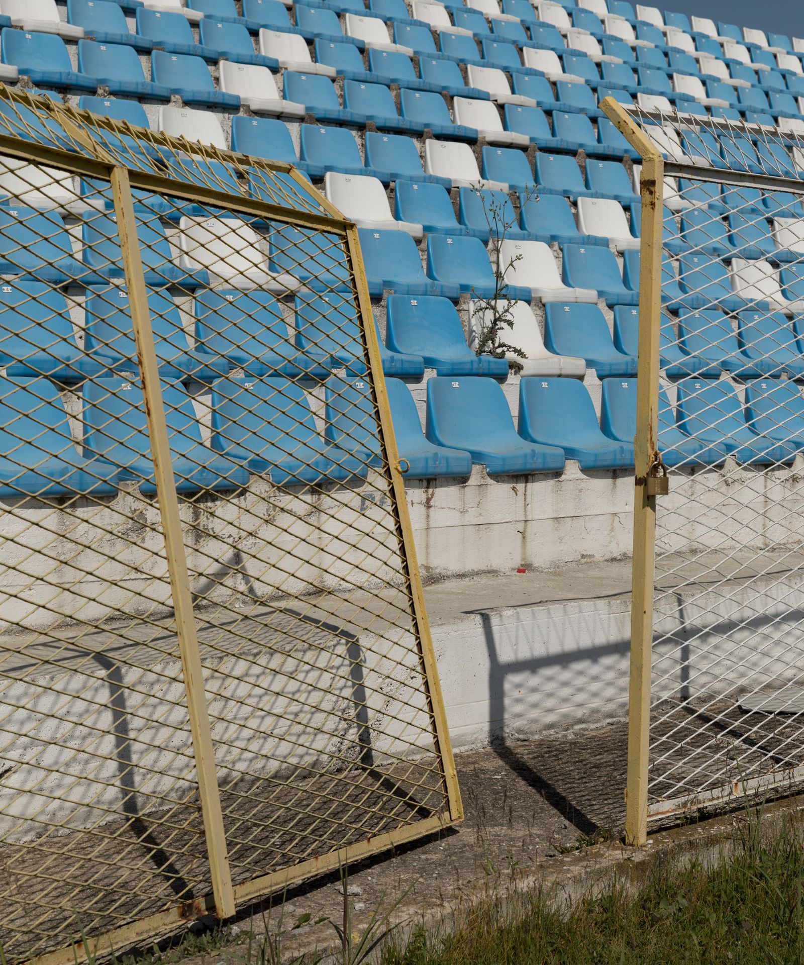 © Matteo De Mayda - Tribune of the stadium of FK Belasica, Strumica. North Macedonia, 2020.