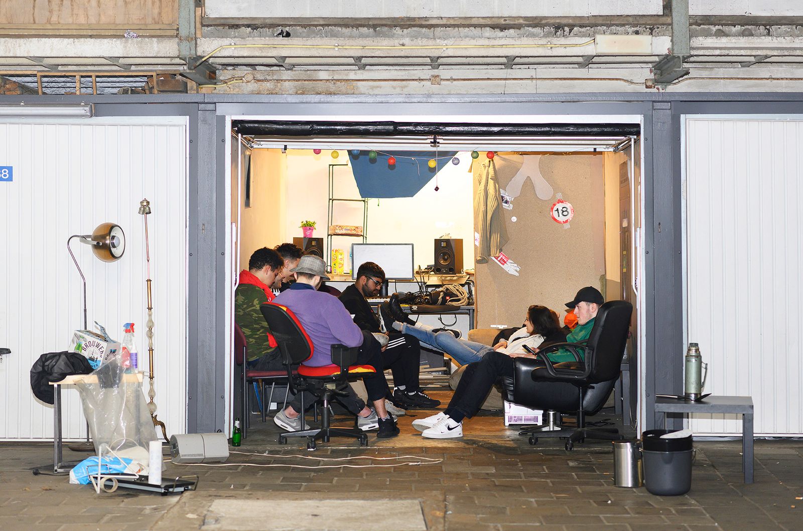 © Els Zweerink - The garagebox they use to hang out, listen to music, and make their own songs, based on their lifes.