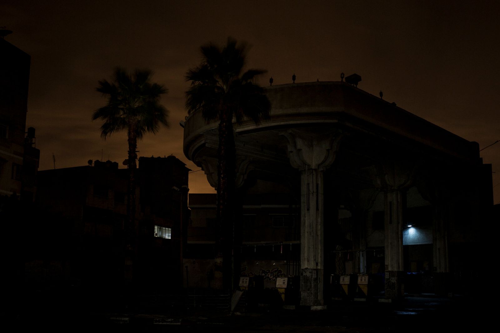 © Gianluca Panella - Gaza City, gas station in Al Mina Square, Omar Al Mukhtar street.