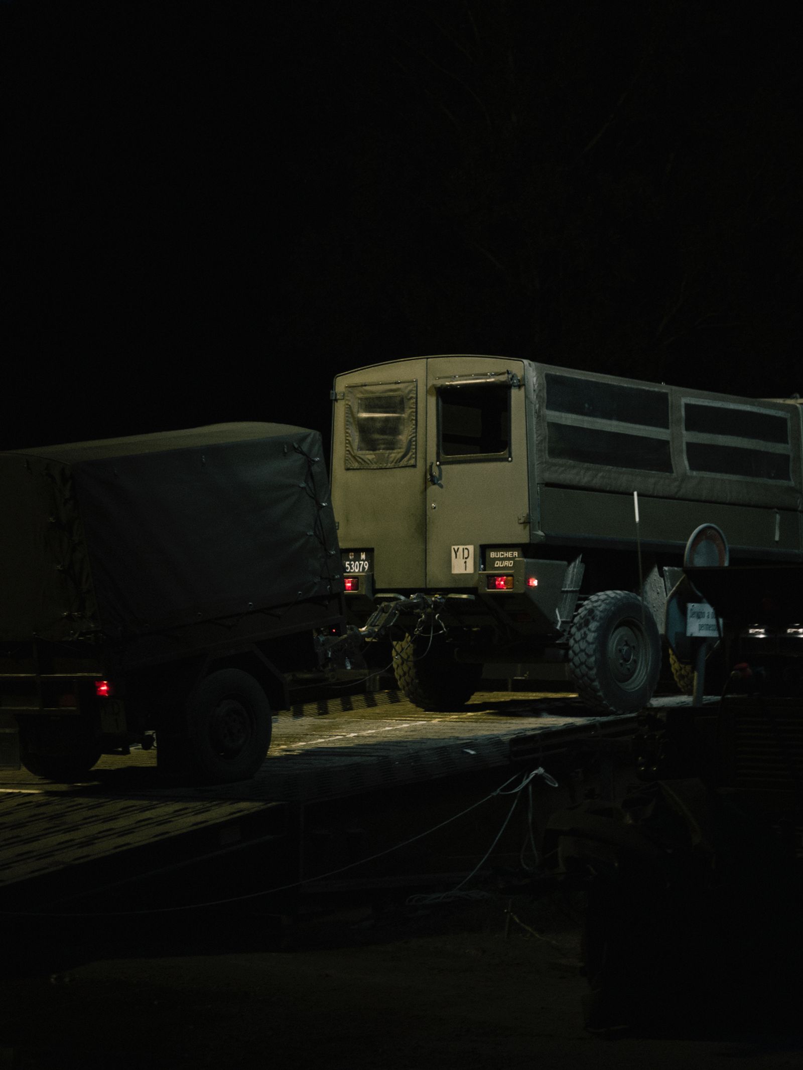 © Salvatore Vitale - Military truck in a basecamp during a military exercise while staging a terrorist attack happening in Switzerland.