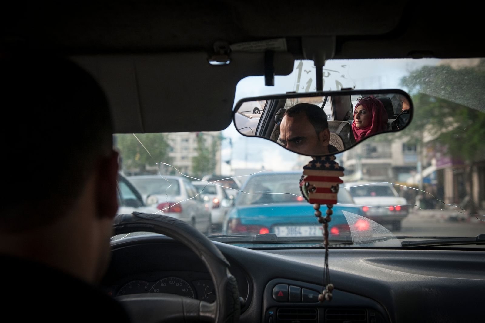 © Monique Jaques - Doaa returns home from work in Gaza City shortly after the bombing.