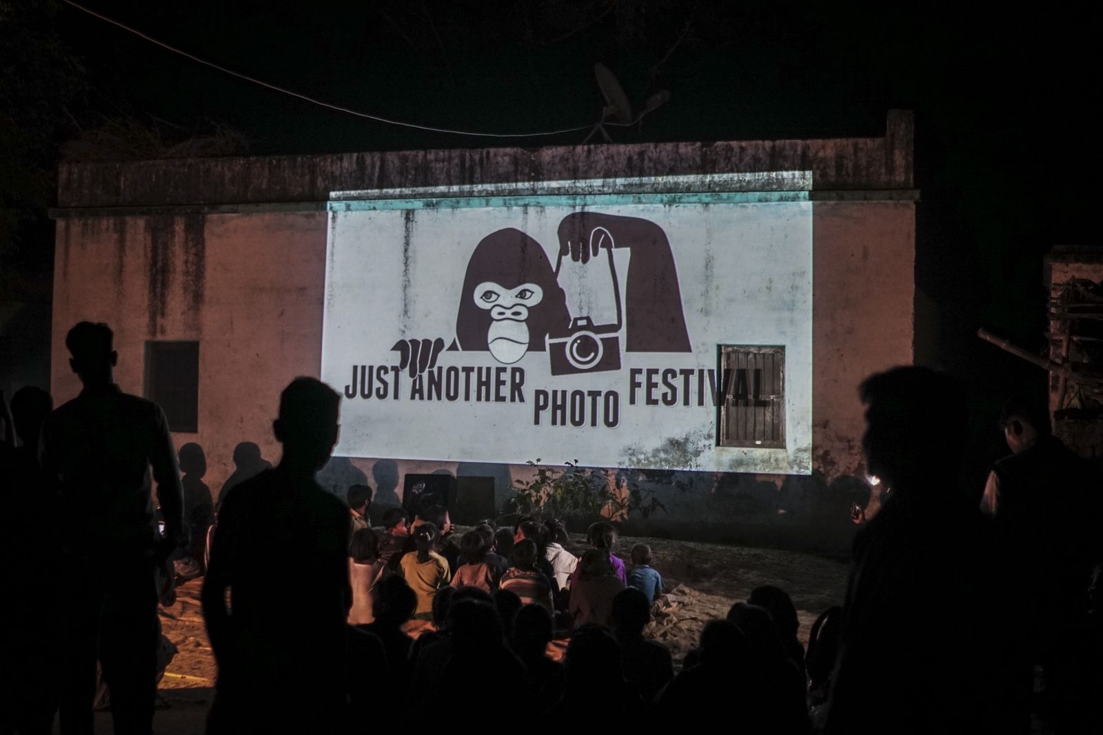 A projection from the previous edition held in Varanasi, India © JAPF