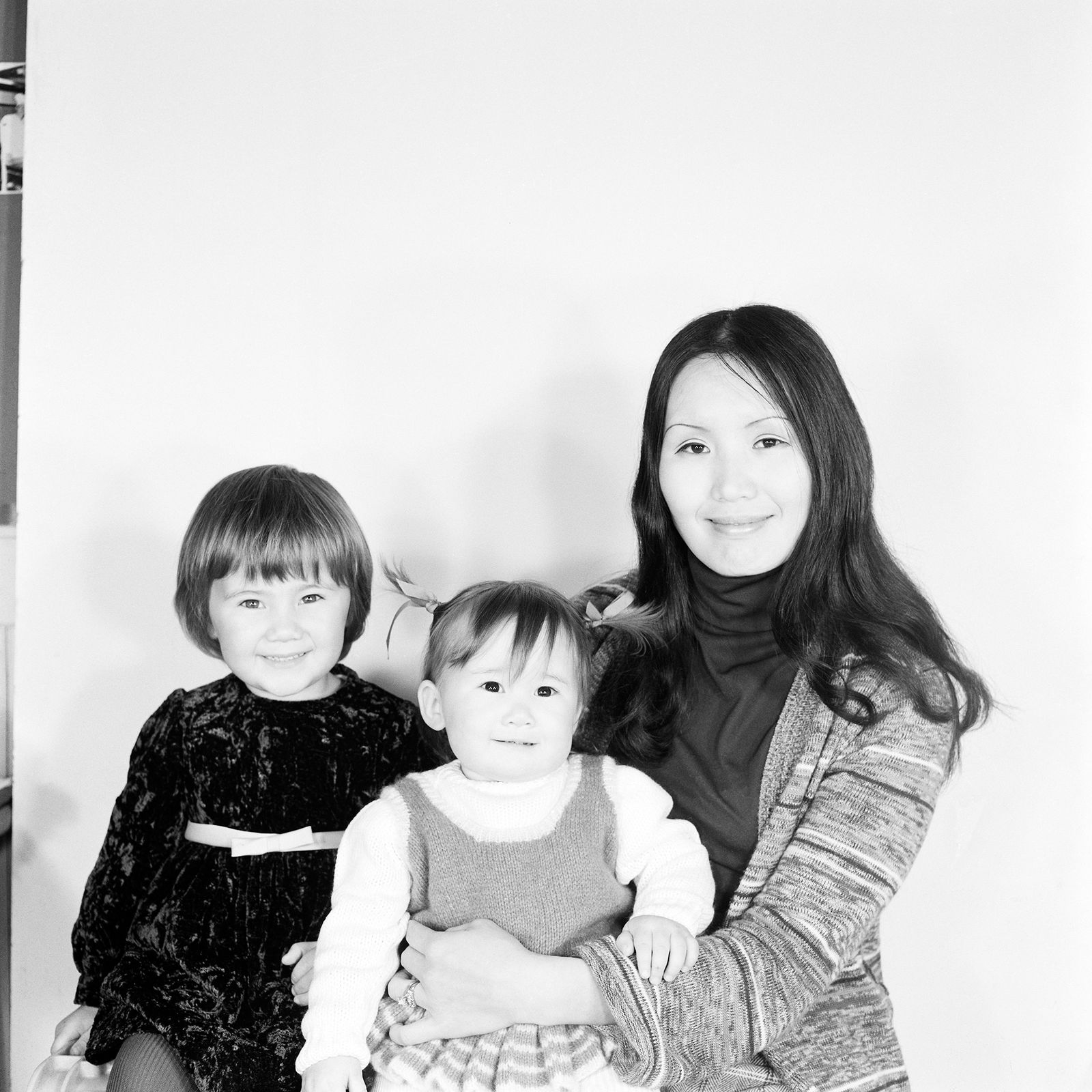 © Lee Grant - Passport photo of me, my sister and my mother, 1975